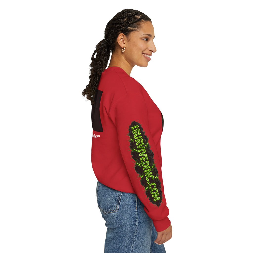 I Survived 2020 — S1:E3 "The Jab!" | Pandemic Edition Unisex Heavy Blend™ Crewneck Sweatshirt