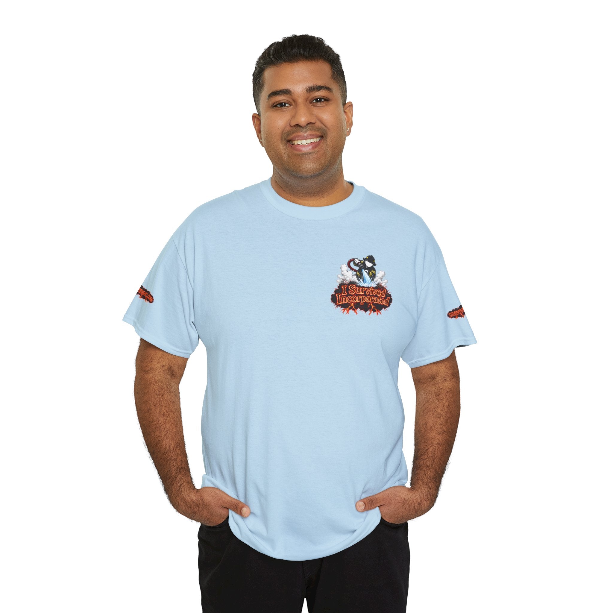 I Survived 2020 — "Please Stand By" Test Pattern Tee Wildfire Signal Special Edition Summer Premiere Unisex Heavy Cotton Tee