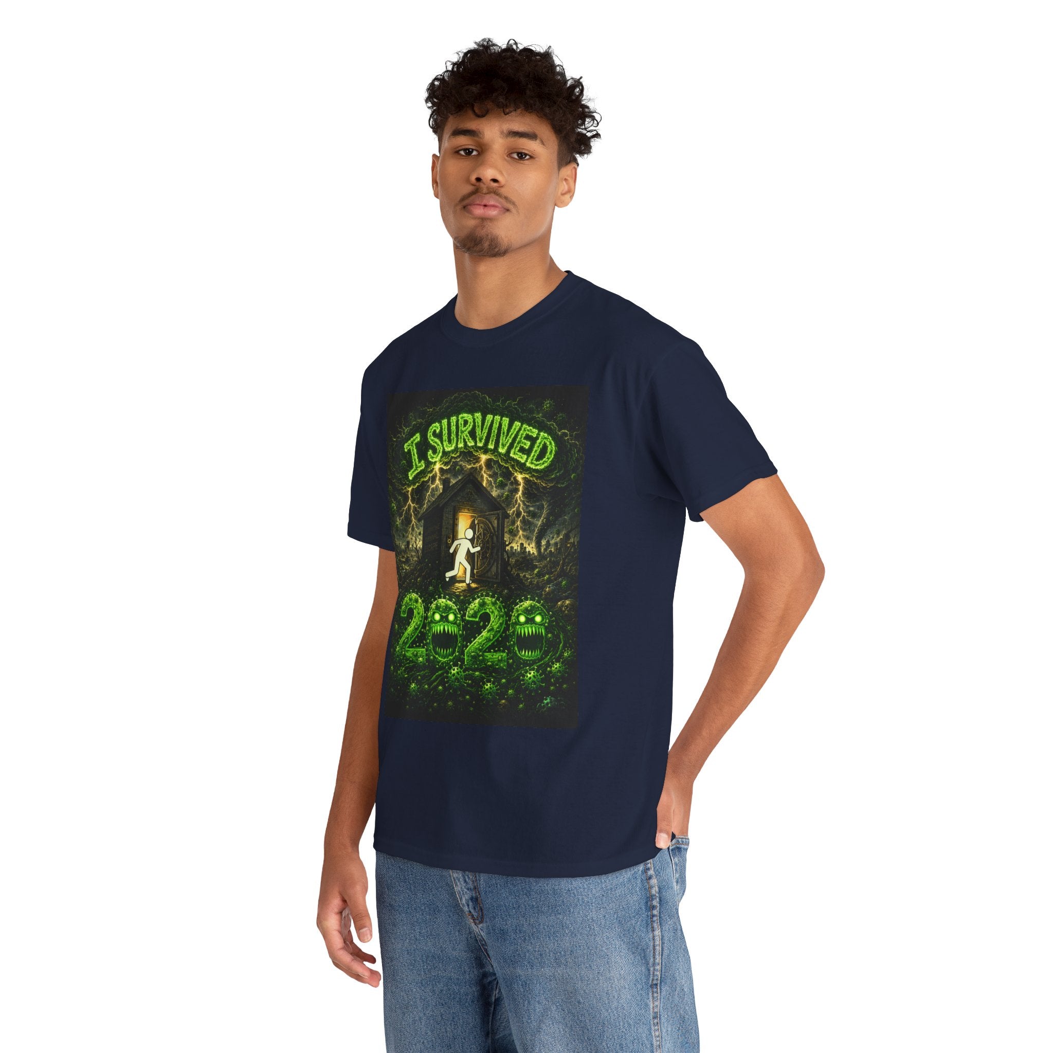 I Survived 2020 — S1:E1 "COVID-19: The Coronavirus" | Pandemic Edition Unisex Heavy Cotton Tee