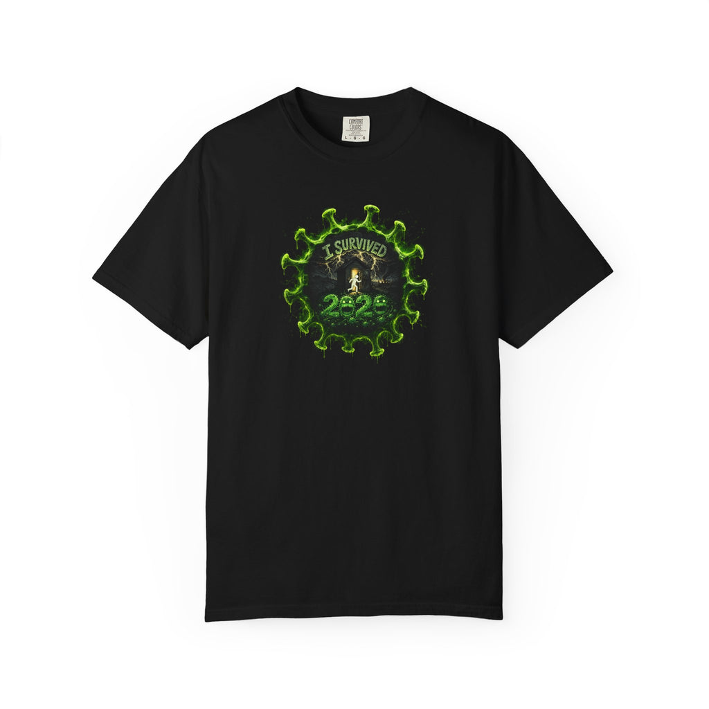 I Survived 2020 — PANDEMIC S1:E3: Director's Cut "The Jab!" Unisex Garment-Dyed T-shirt