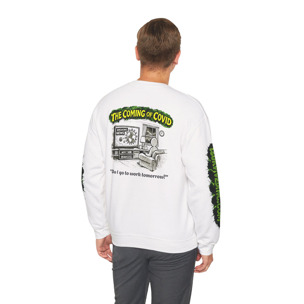 I Survived 2020 — PANDEMIC S1:E2: "The Coming of COVID" Unisex Heavy Blend™ Crewneck Sweatshirt
