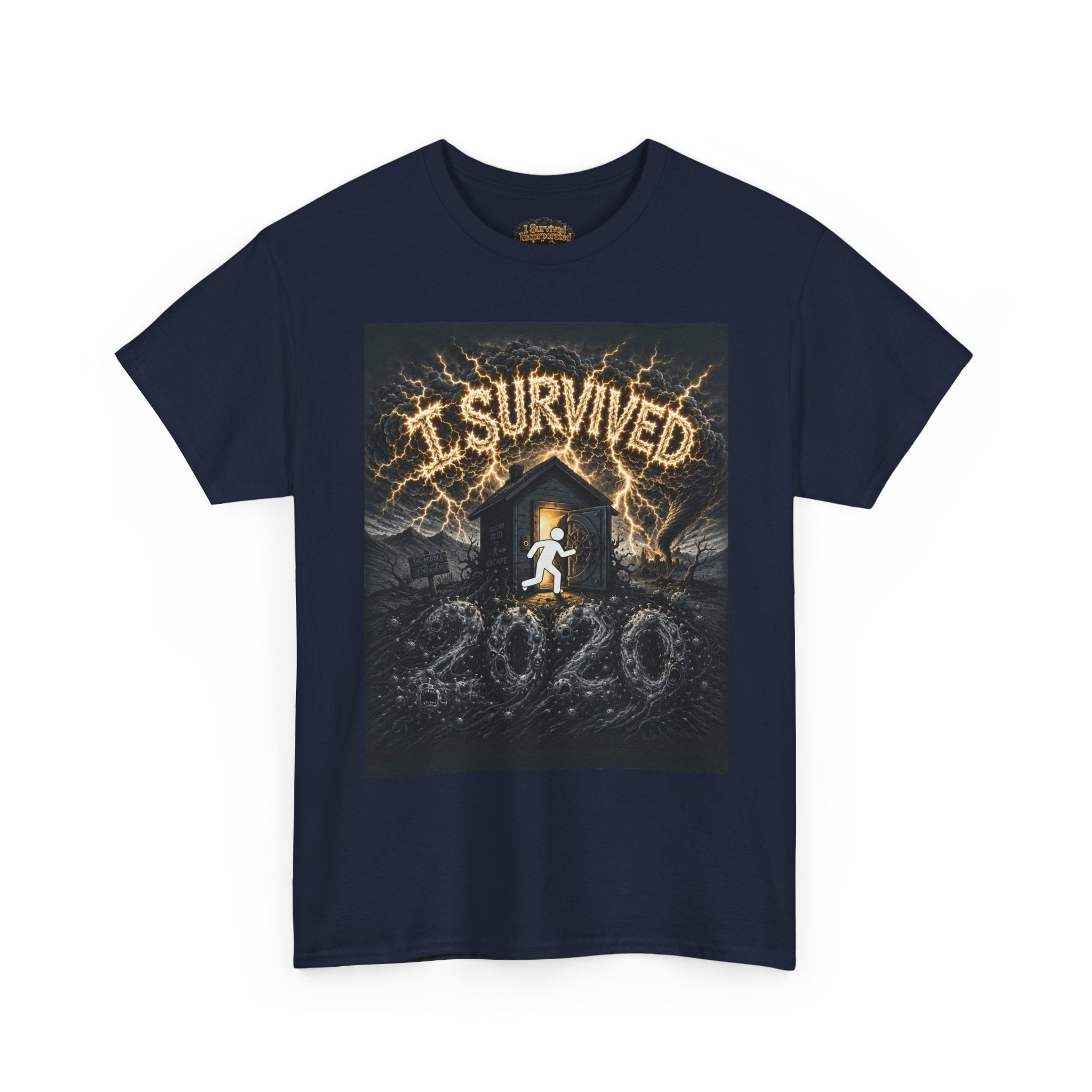 I Survived 2020 — Original Design Teaser Tee | Season 1 Premiere Drop Unisex Heavy Cotton Tee