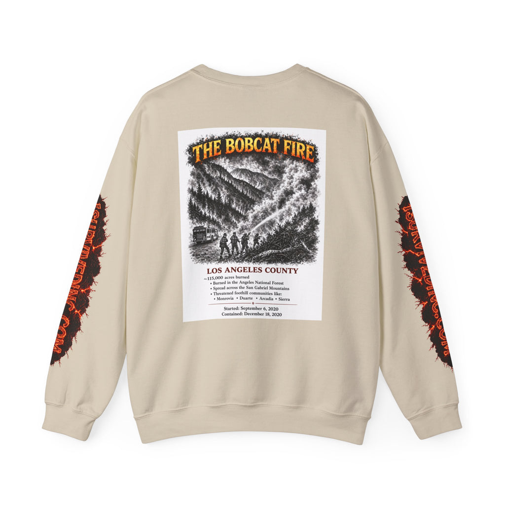 I Survived 2020 — S2:E2 "The Bobcat Fire" | Wildfire Edition Memorial Unisex Heavy Blend™ Crewneck Sweatshirt