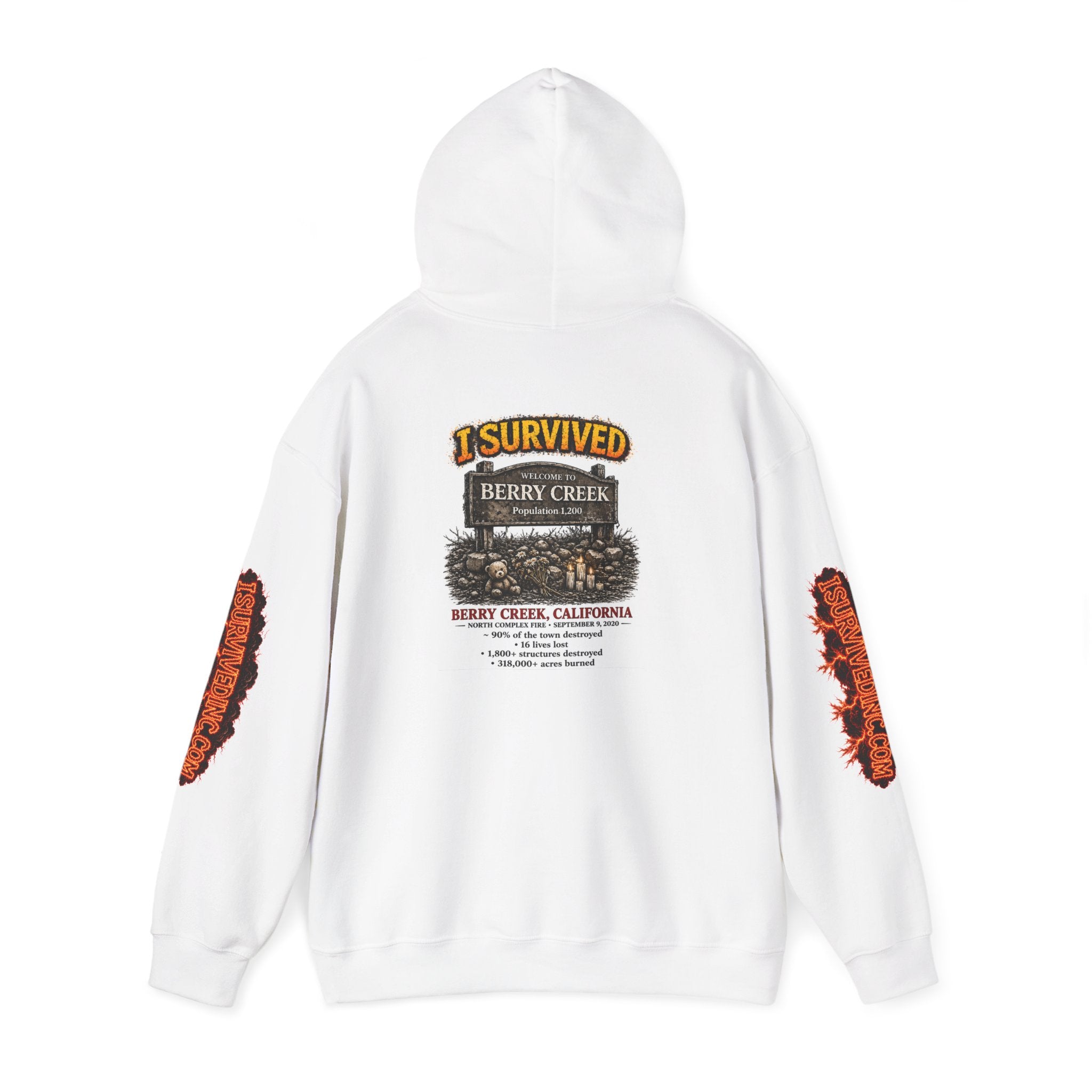 I Survived 2020 — S2:E1 "Berry Creek" | Wildfire Edition Memorial Hoodie Sweatshirt