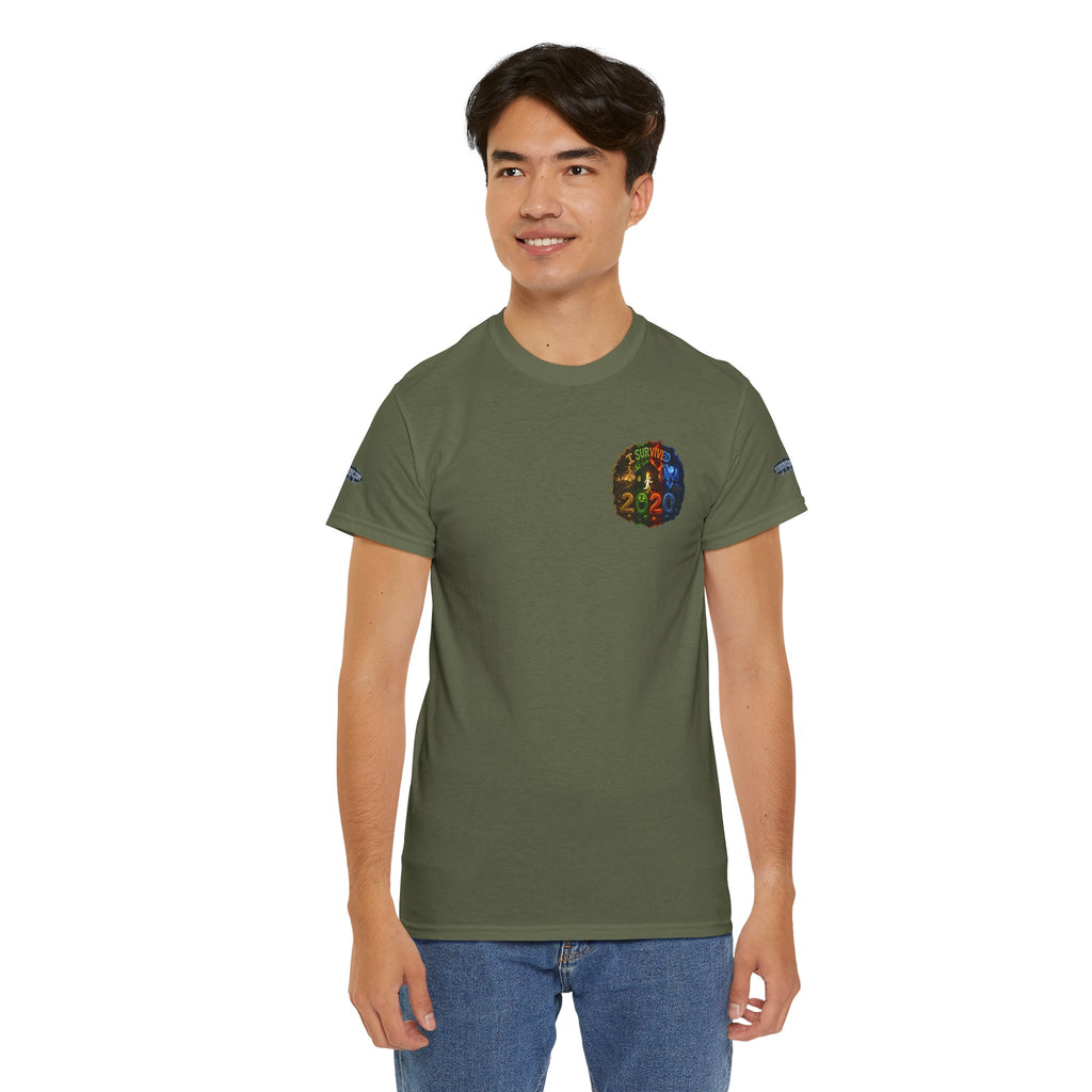 I Survived 2020 — "No Signal" Test Pattern Tee Alien Broadcast Finale Special Edition Summer Premiere Unisex Heavy Cotton Tee