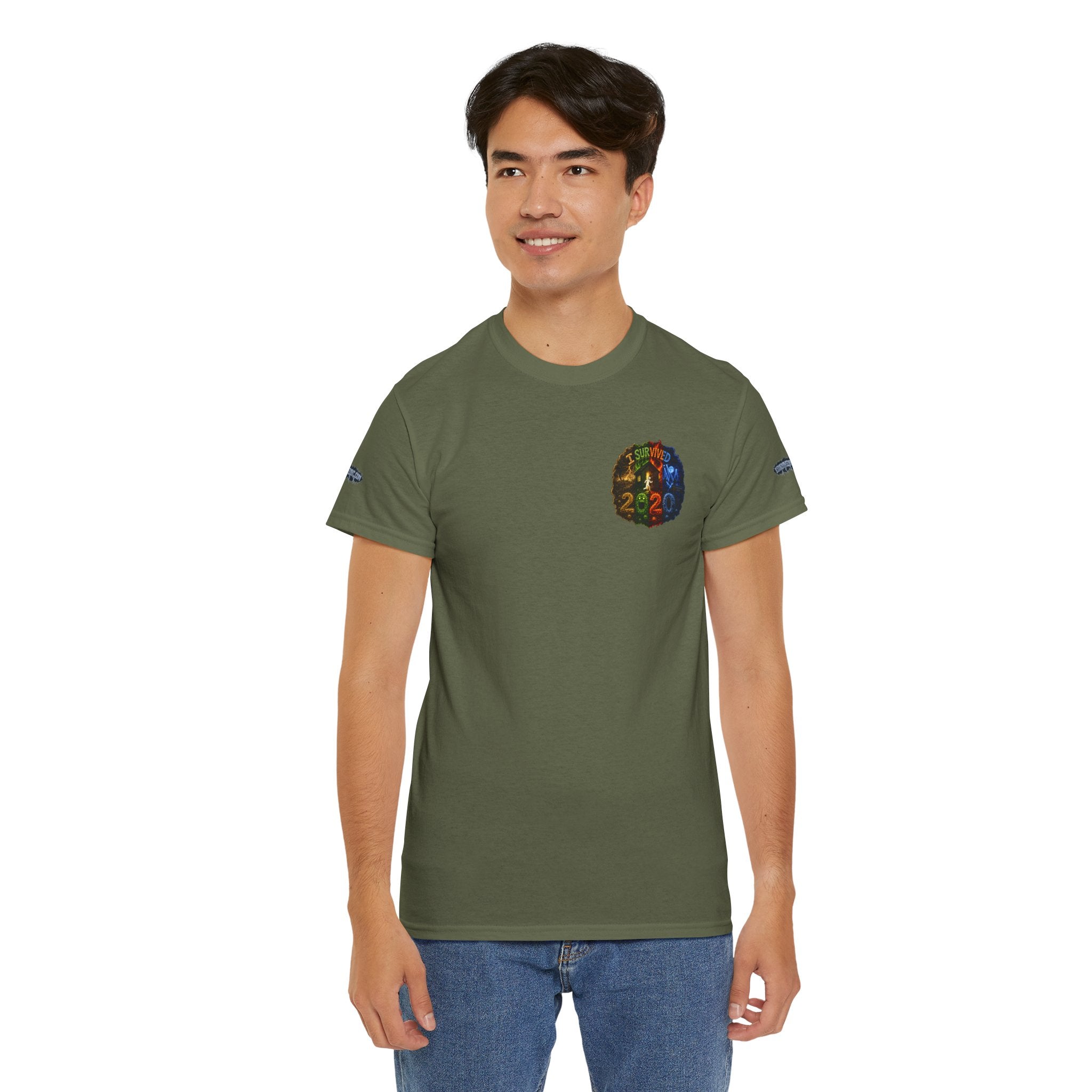 I Survived 2020 — "No Signal" Test Pattern Tee Alien Broadcast Finale Special Edition Summer Premiere Unisex Heavy Cotton Tee