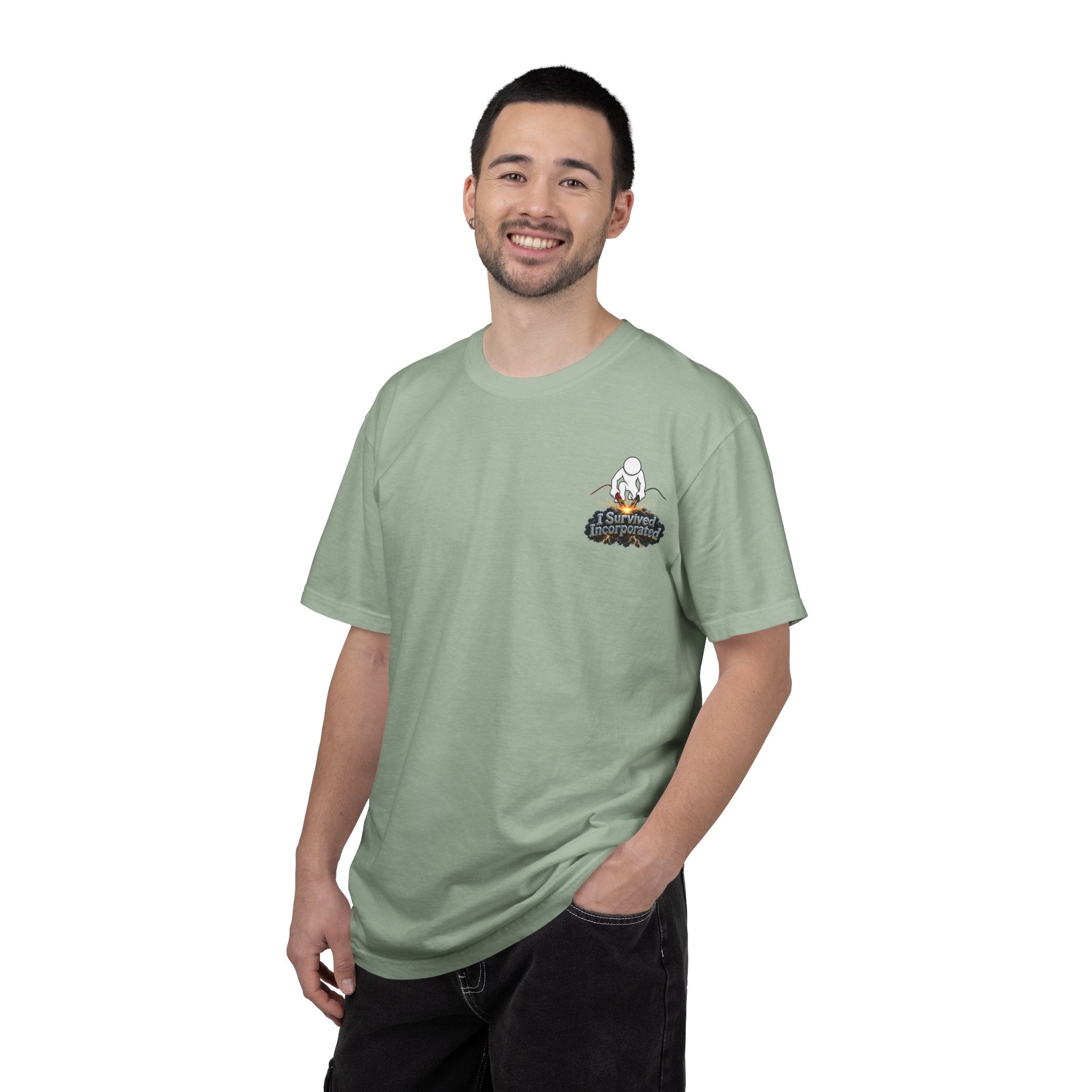 I Survived 2020 — "Please Stand By" Test Pattern Tee Summer Premier Unisex Garment-Dyed T-shirt