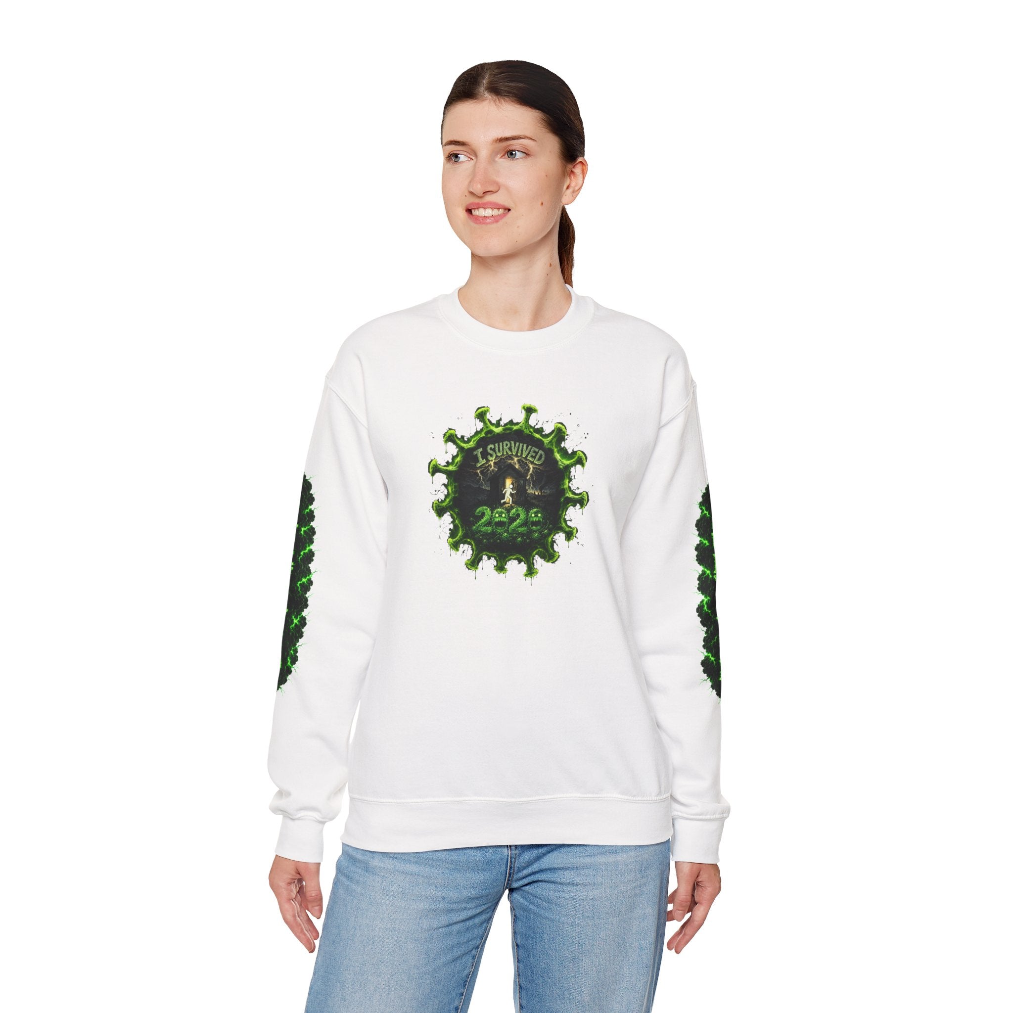 I Survived 2020 — PANDEMIC S1:E1: Director's Cut "COVID-19: The Coronavirus" Unisex Heavy Blend™ Crewneck Sweatshirt