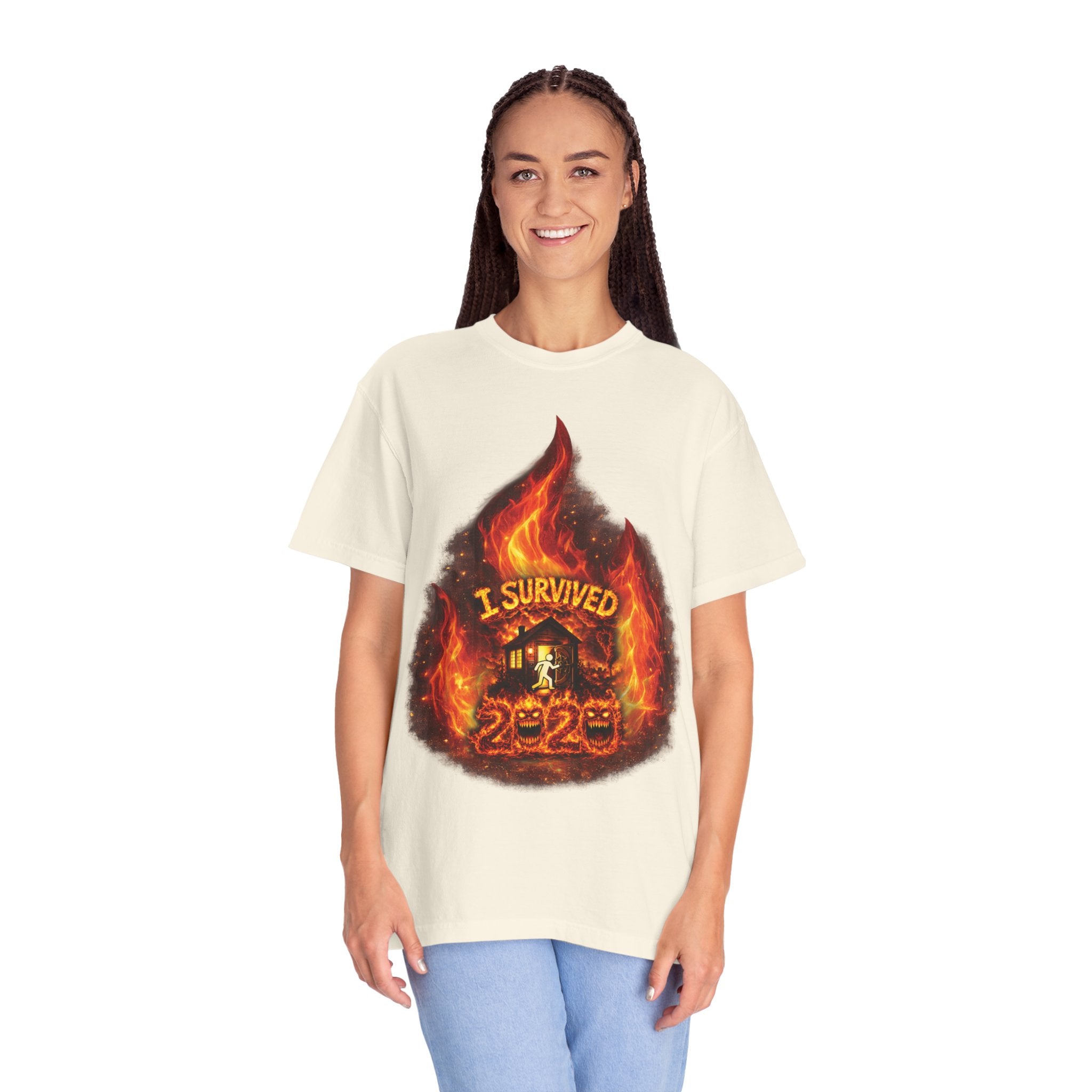 I Survived 2020 — Director's Cut S2:E4 "Western U.S. Wildfire Season" | Mid-Season Finale Pt. 1 | Wildfire Edition Memorial Unisex Garment-Dyed T-shirt