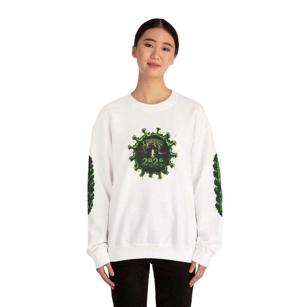 I Survived 2020 — PANDEMIC S1:E2: Director's Cut "The Coming of COVID" Unisex Heavy Blend™ Crewneck Sweatshirt