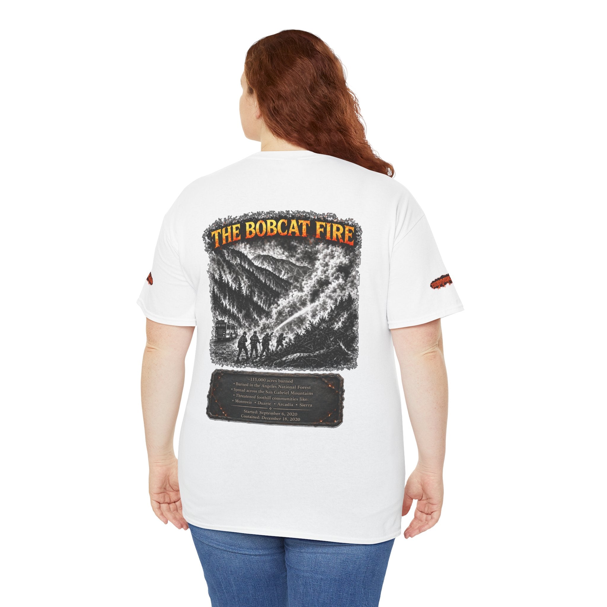 I Survived 2020 — WILDFIRES S2:E2: Special Edition "The Bobcat Fire" Memorial Unisex Heavy Cotton Tee