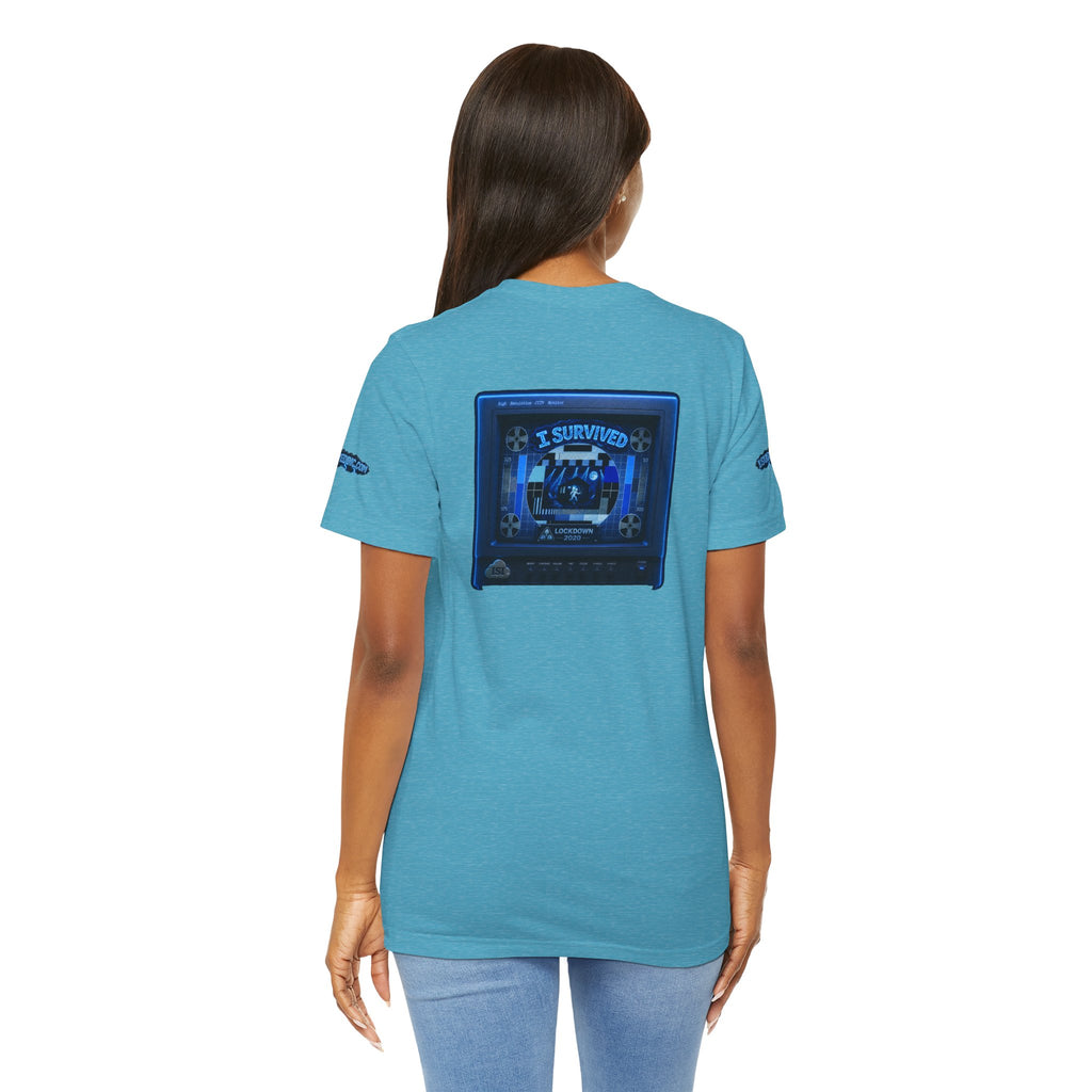 I Survived 2020 — "Please Stand By" Test Pattern Tee Lockdown Special Edition Summer Exclusive Unisex Jersey Short Sleeve Tee