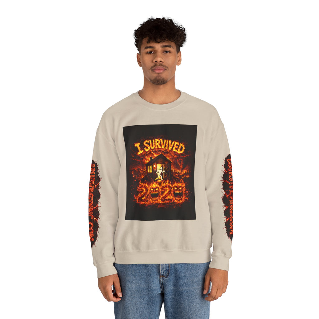 I Survived 2020 — WILDFIRES S2:E3: "The California Wildfires" Memorial Unisex Heavy Blend™ Crewneck Sweatshirt