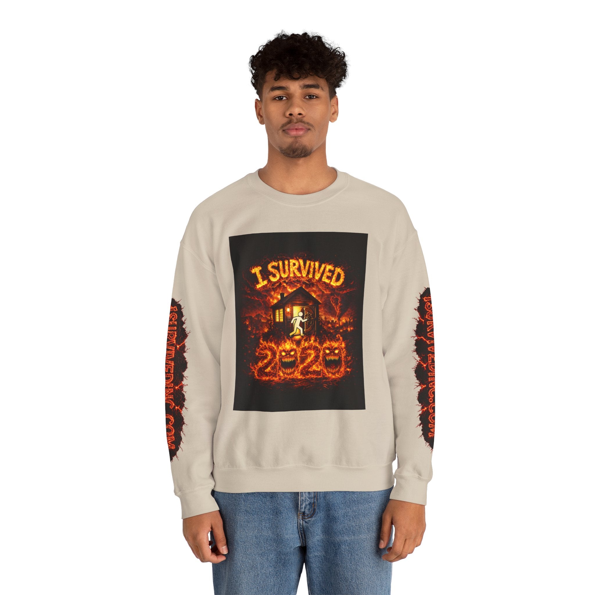 I Survived 2020 — WILDFIRES S2:E3: "The California Wildfires" Memorial Unisex Heavy Blend™ Crewneck Sweatshirt