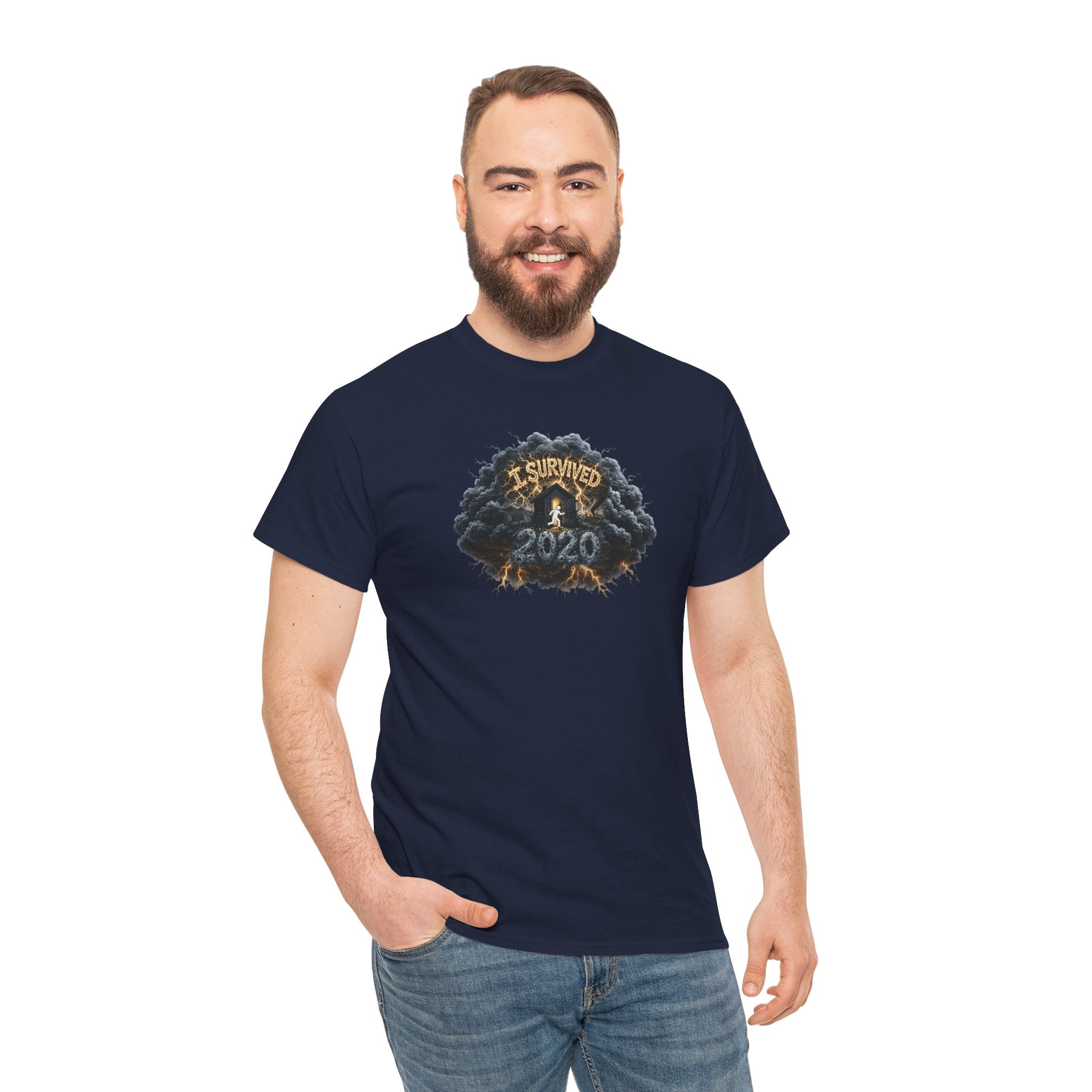 I Survived 2020 —  Original PILOT Design: Director's Cut Unisex Heavy Cotton Tee
