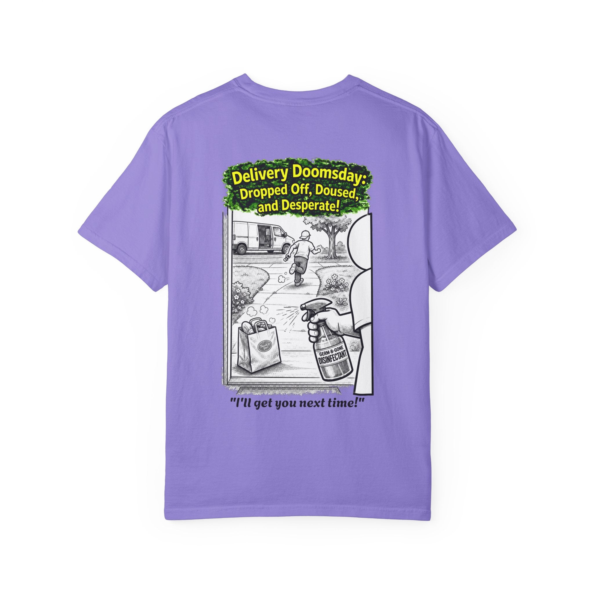 Sobreviví al 2020 — T1:E5 "Apocalipsis de Entregas" | Camiseta unisex teñida de edición Pandemia