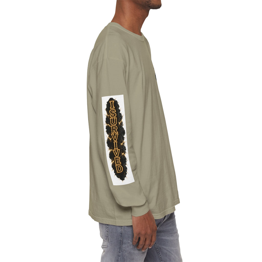 I Survived 2020 — "Please Stand By" Test Pattern Tee Special Edition Summer Premier Unisex Garment-Dyed Long Sleeve T-Shirt