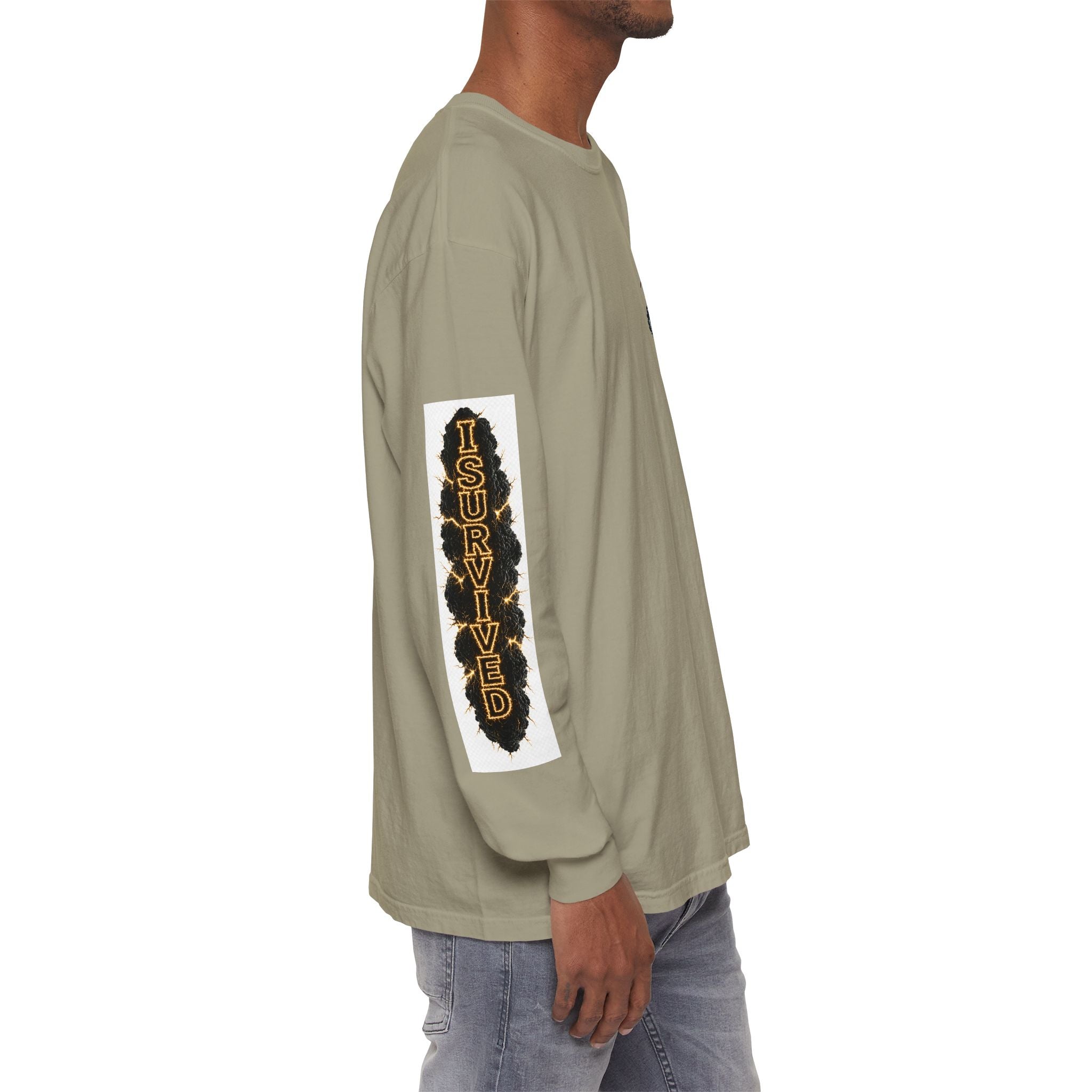 I Survived 2020 — "Please Stand By" Test Pattern Tee Special Edition Summer Premier Unisex Garment-Dyed Long Sleeve T-Shirt