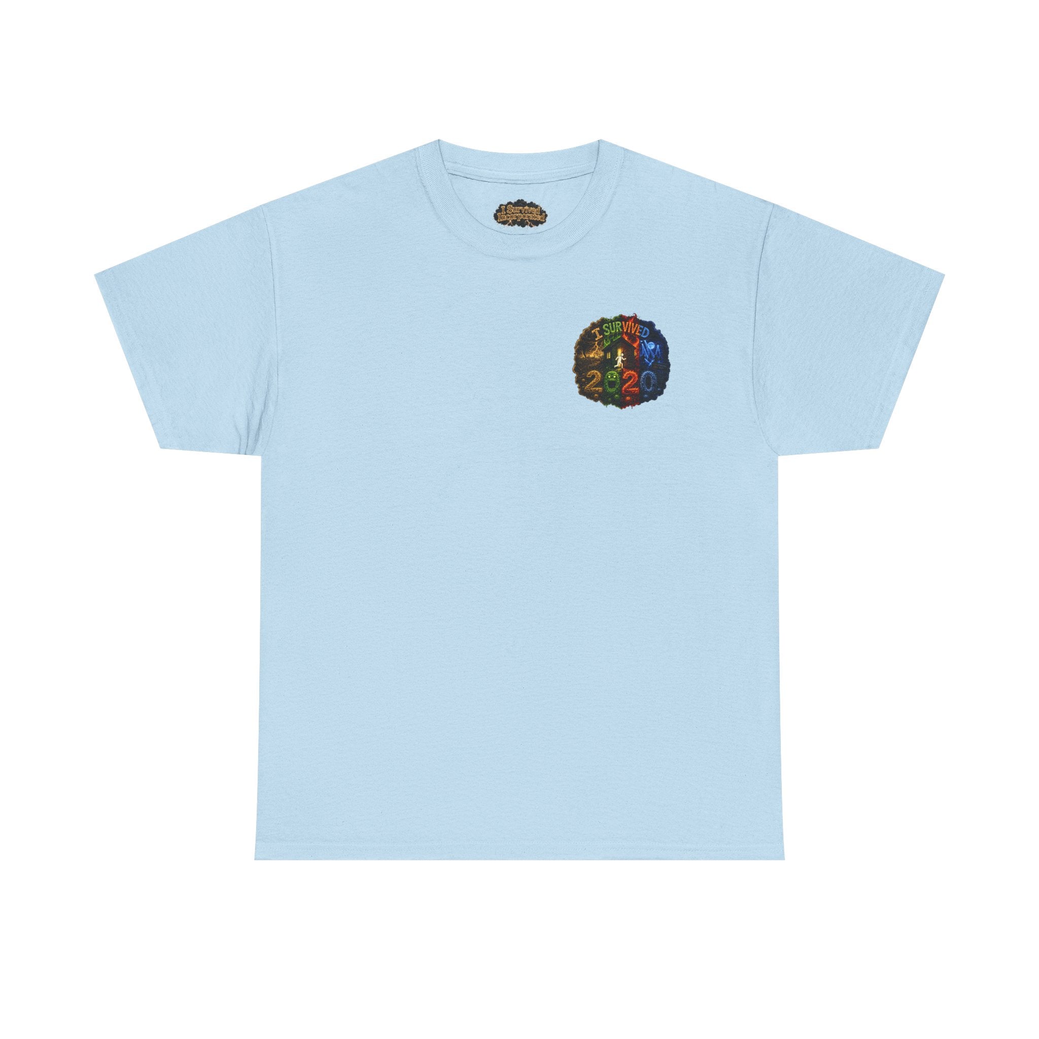 I Survived 2020 — "No Signal" Test Pattern Tee Alien Broadcast Finale Summer Premiere Unisex Heavy Cotton Tee