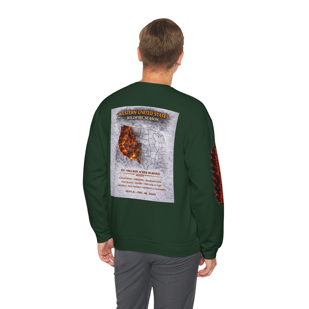 I Survived 2020 — Director's Cut S2:E4 "Western U.S. Wildfire Season" | Mid-Season Finale Pt. 1 | Wildfire Edition Memorial Unisex Heavy Blend™ Crewneck Sweatshirt
