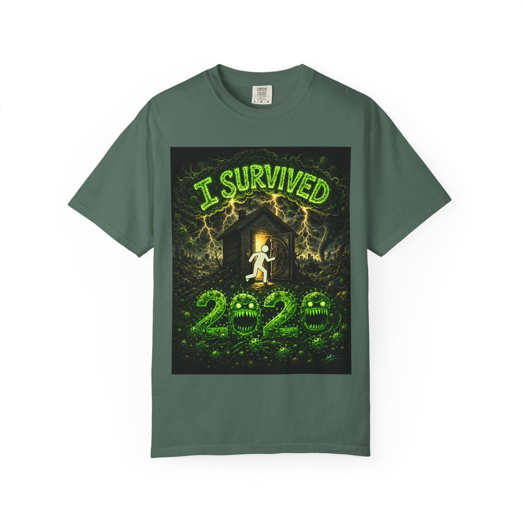 Sobreviví al 2020 — T1:E1 "COVID-19: El Coronavirus" | Camiseta unisex teñida de una pieza, Edición Pandemia