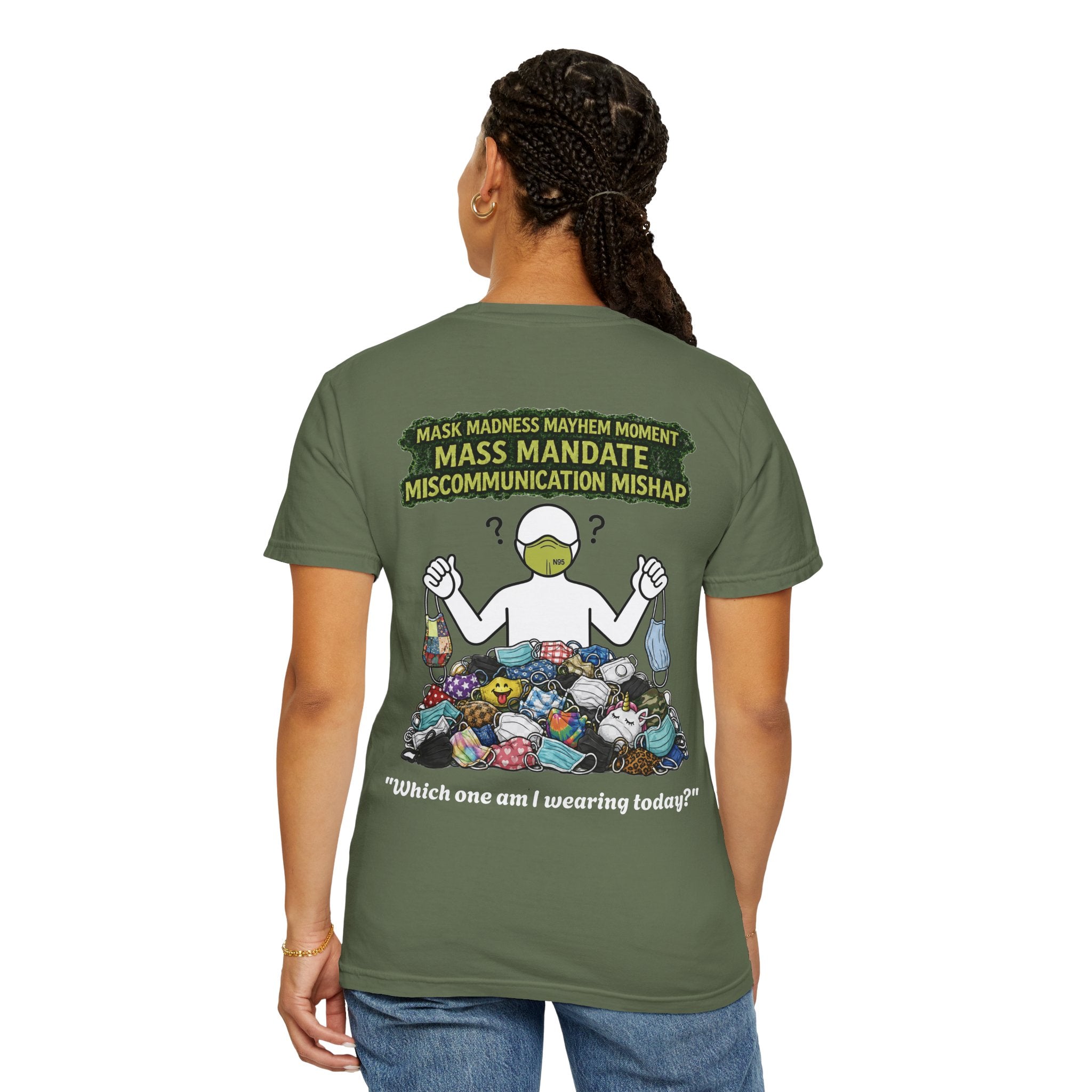 I Survived 2020 — Director's Cut S1:E4 "Mask Madness Mayhem Moment" | Pandemic Edition Unisex Garment-Dyed T-shirt