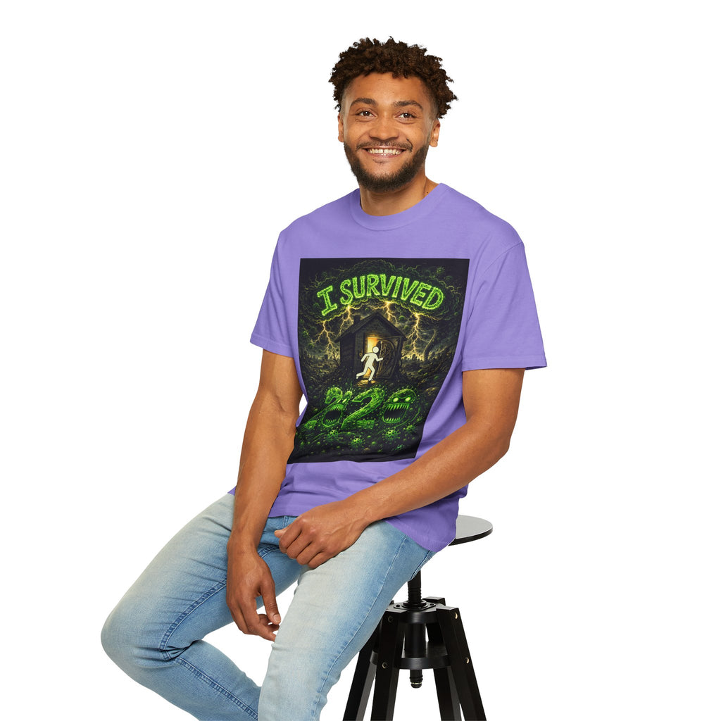 I Survived 2020 — S1:E1 "COVID-19: The Coronavirus" | Pandemic Edition Unisex Garment-Dyed T-shirt