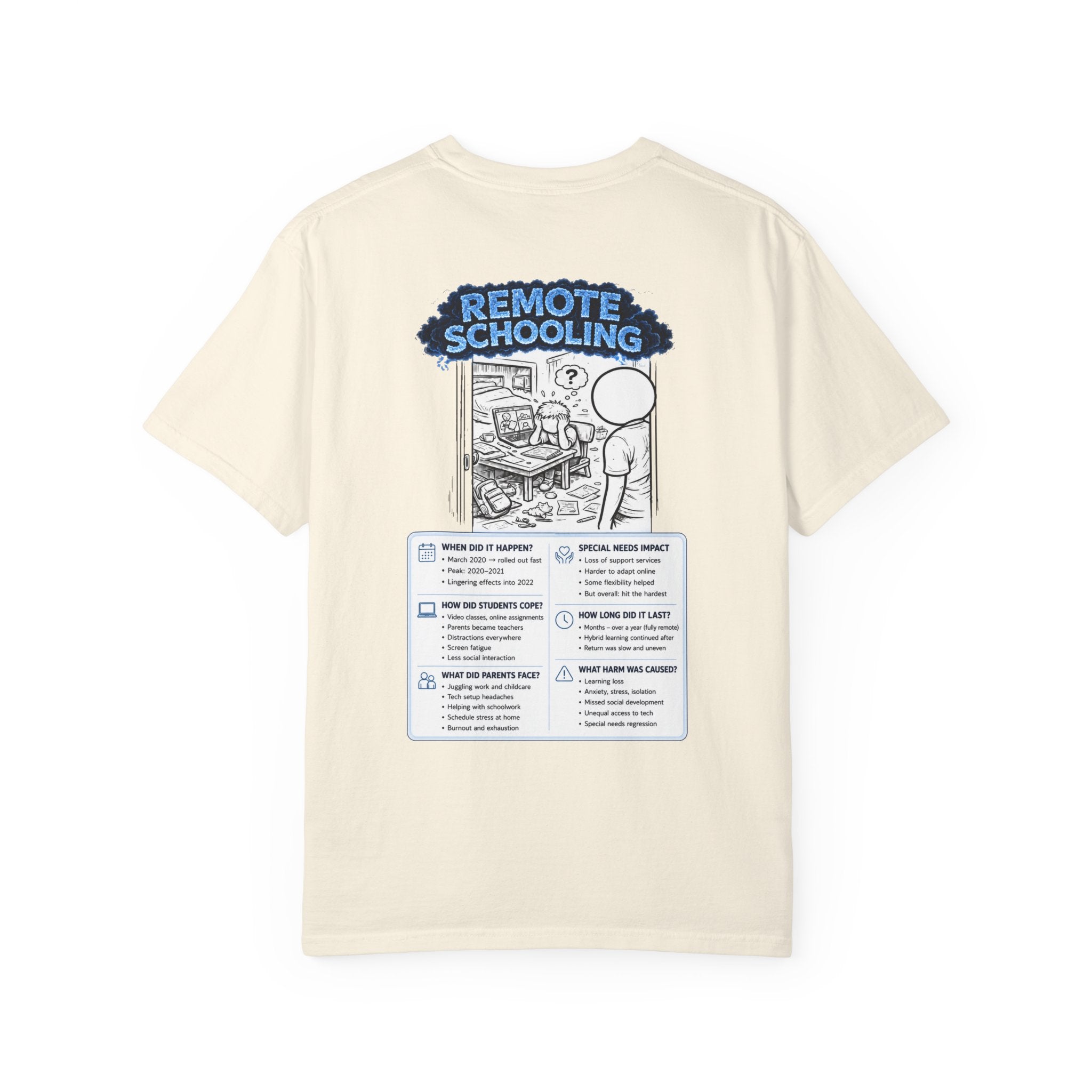 I Survived 2020 — Director's Cut S3:E3 "Remote Schooling" | Lockdown Edition Documentary Unisex Garment-Dyed T-shirt