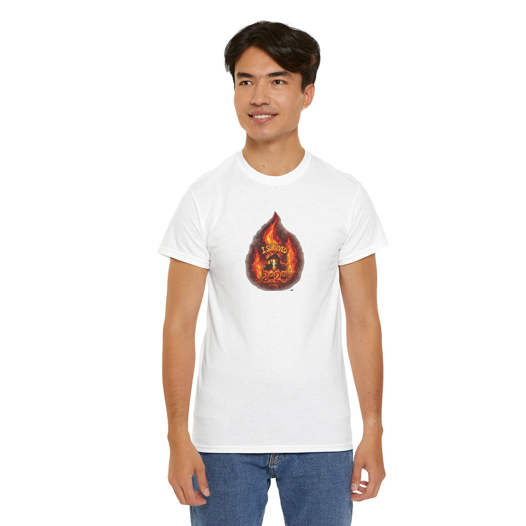 I Survived 2020 — WILDFIRES S2:E1: Director's Cut "Berry Creek" Memorial Unisex Heavy Cotton Tee