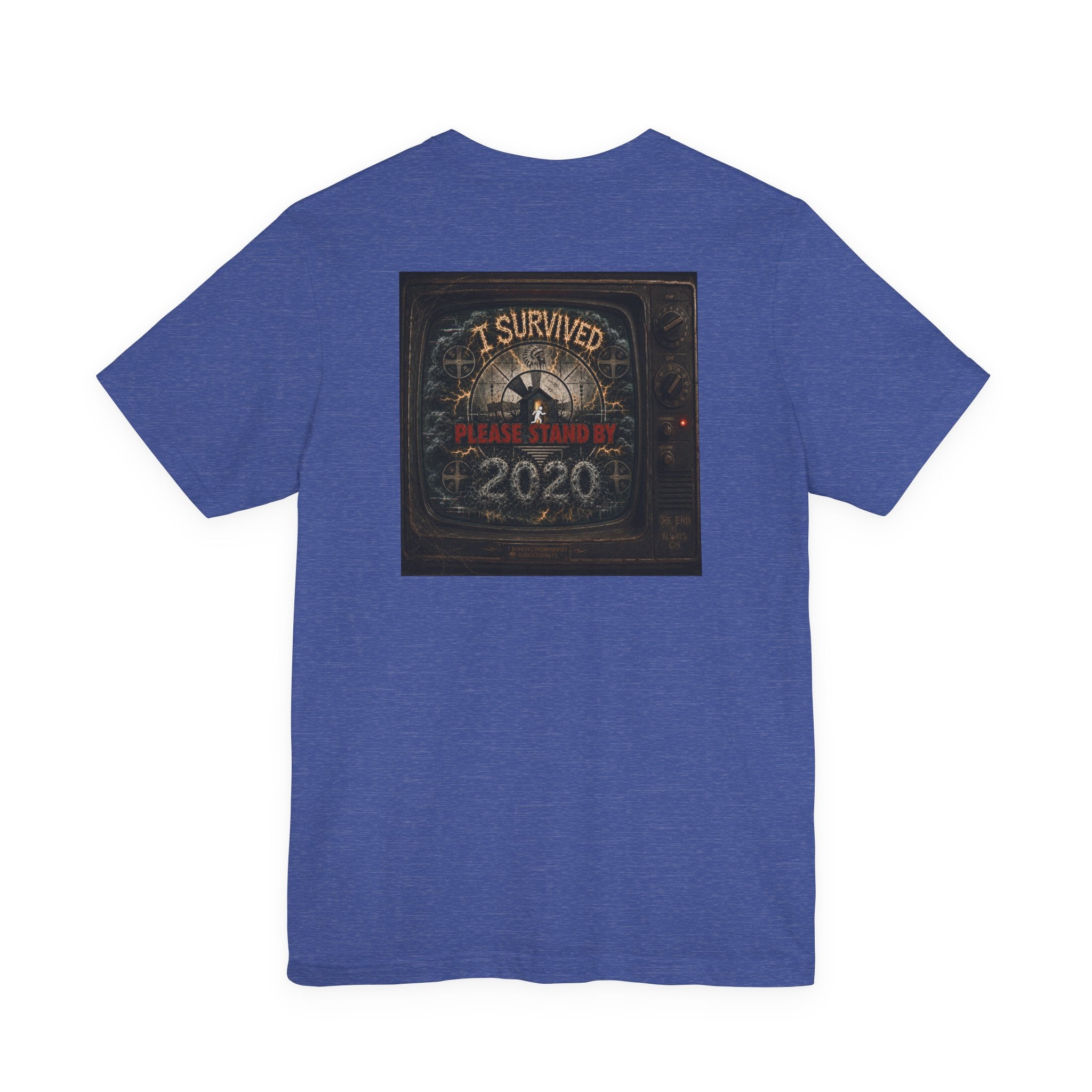 I Survived 2020 — "Please Stand By" Test Pattern Tee Summer Premier Unisex Jersey Short Sleeve Tee