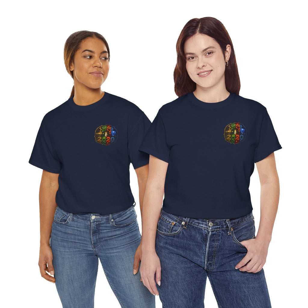 I Survived 2020 — "No Signal" Test Pattern Tee Alien Broadcast Finale Summer Premiere Unisex Heavy Cotton Tee