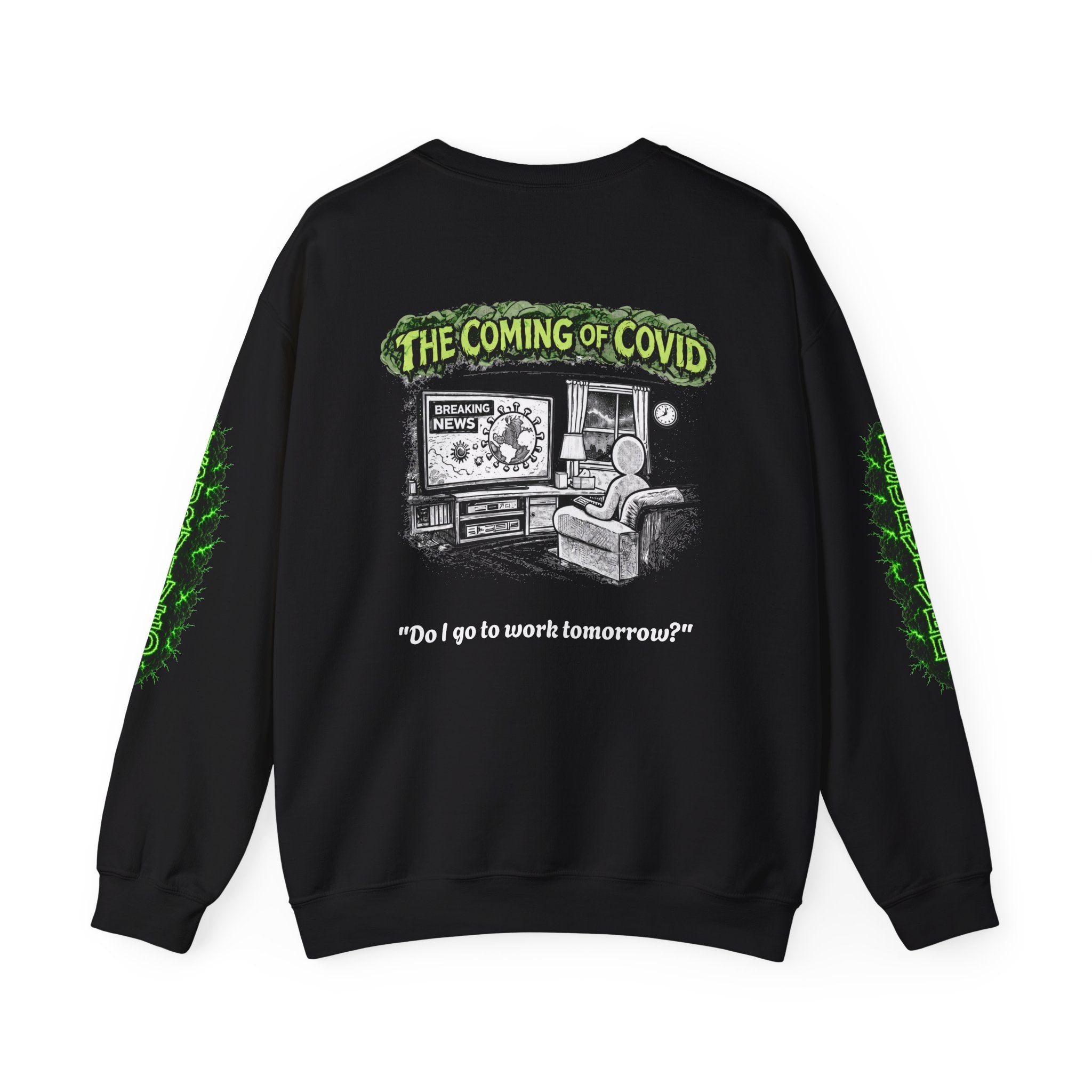 I Survived 2020 — Director's Cut S1:E2 "The Coming of COVID" | Pandemic Edition Unisex Heavy Blend™ Crewneck Sweatshirt
