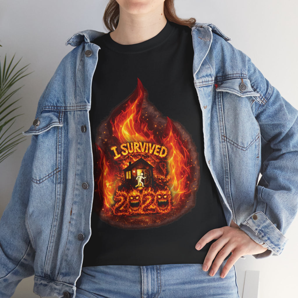 I Survived 2020 — Director's Cut S2:E4 "Western U.S. Wildfire Season" | Mid-Season Finale Pt. 1 | Wildfire Edition Memorial Unisex Heavy Cotton Tee (SPECIAL EDITION)