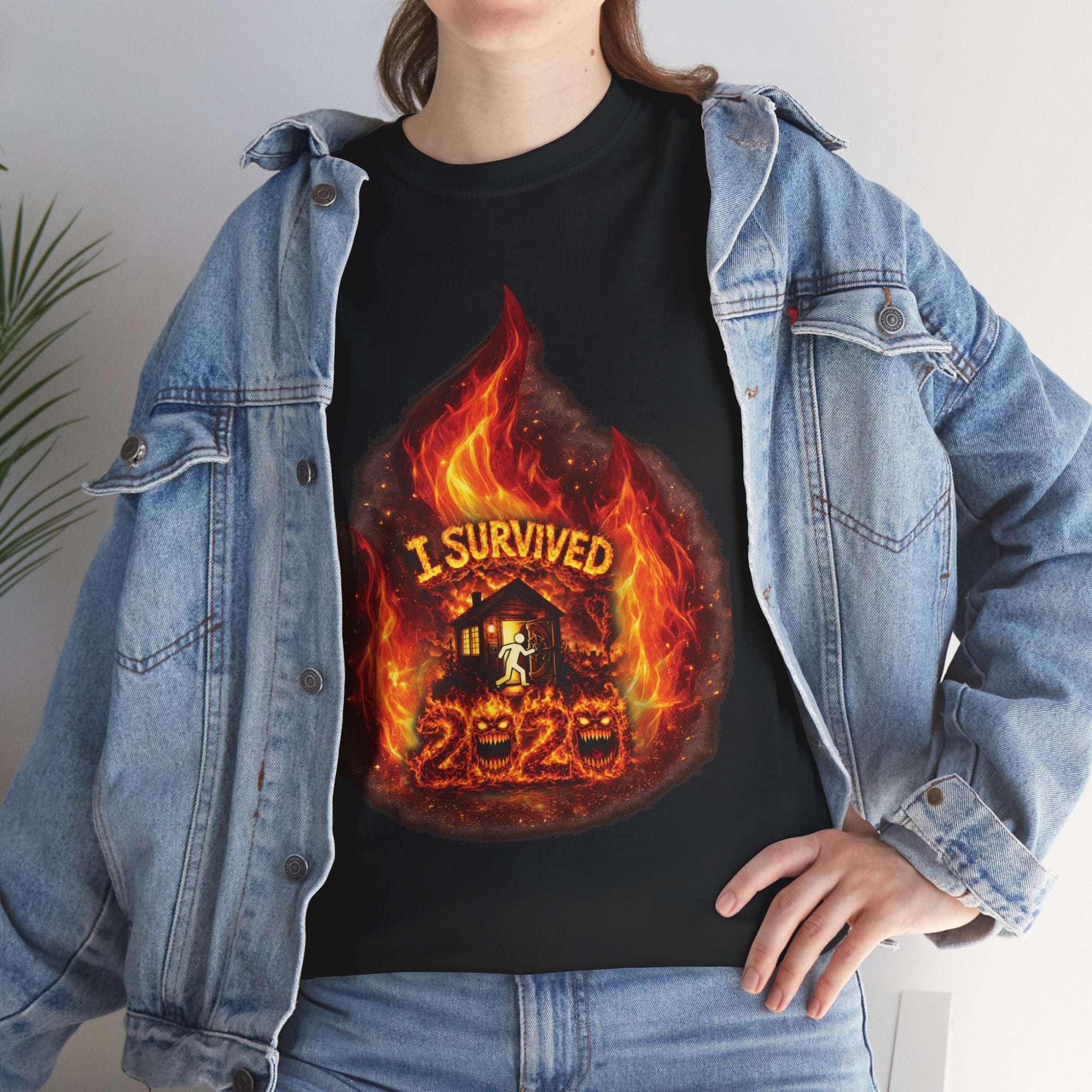 I Survived 2020 — Director's Cut S2:E4 "Western U.S. Wildfire Season" | Mid-Season Finale Pt. 1 | Wildfire Edition Memorial Unisex Heavy Cotton Tee (SPECIAL EDITION)