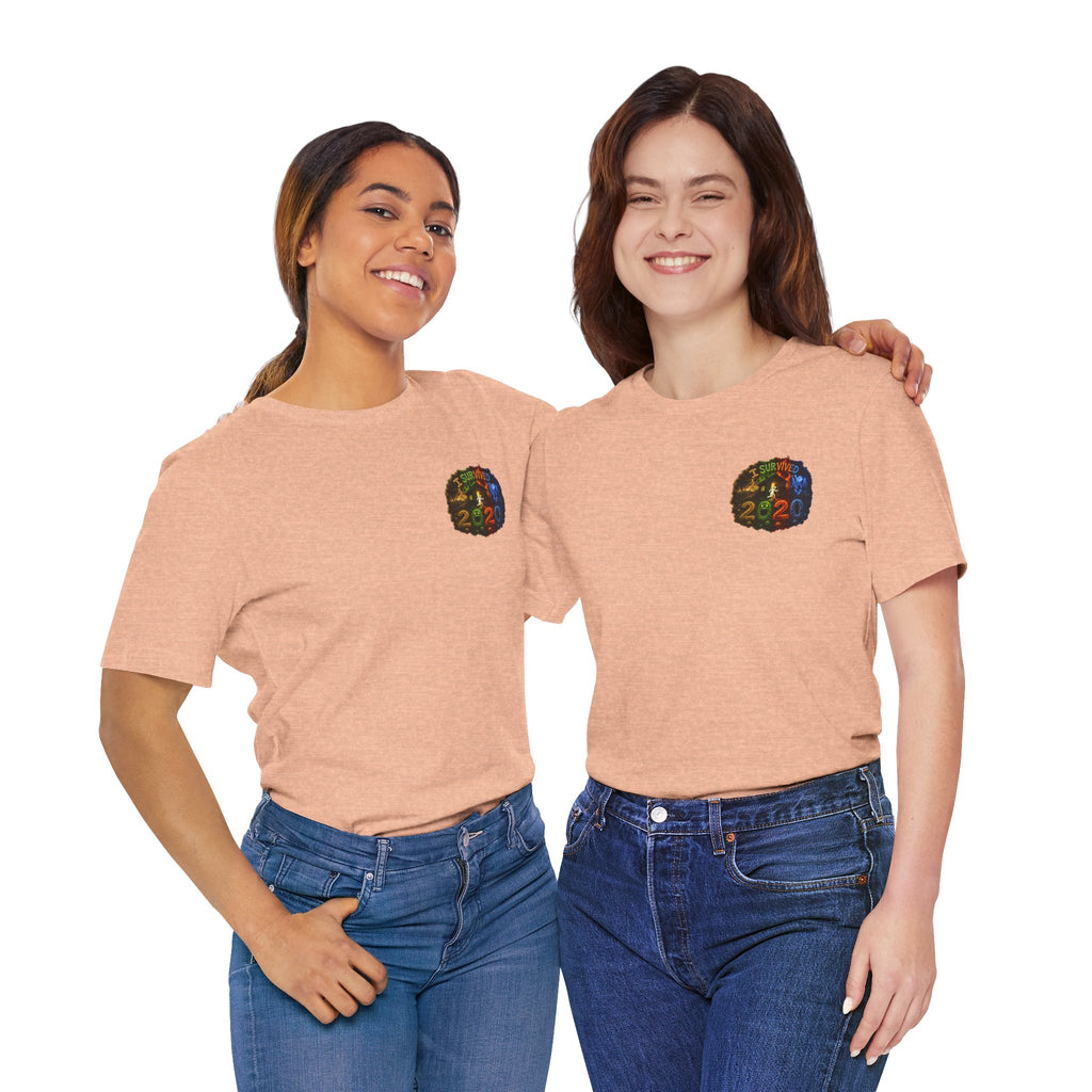 I Survived 2020 — "No Signal" Test Pattern Tee Alien Broadcast Finale Summer Premiere Unisex Jersey Short Sleeve Tee