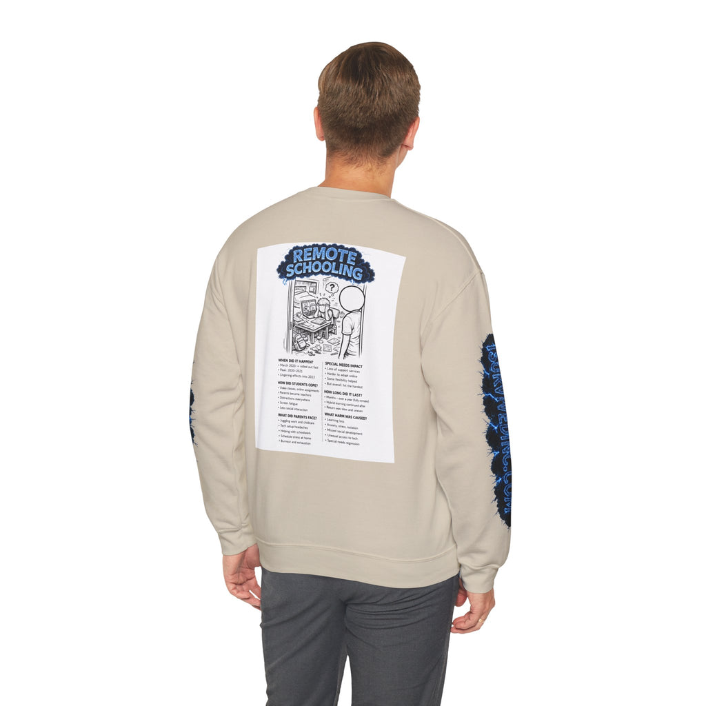 I Survived 2020 — S3:E3 "Remote Schooling" | Lockdown Edition Documentary Unisex Heavy Blend™ Crewneck Sweatshirt