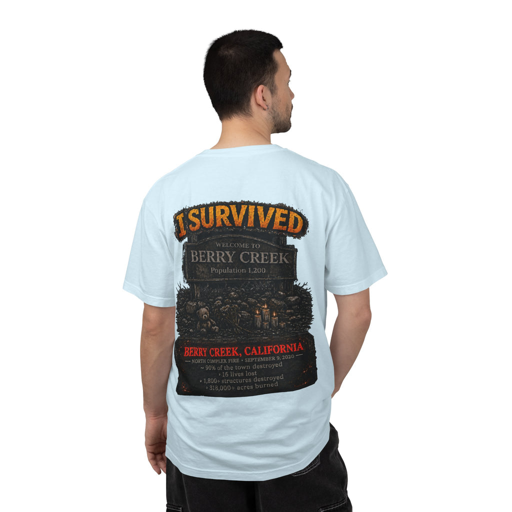 I Survived 2020 — Director's Cut S2:E1 "Berry Creek" | Wildfire Edition Memorial Unisex Garment-Dyed T-shirt