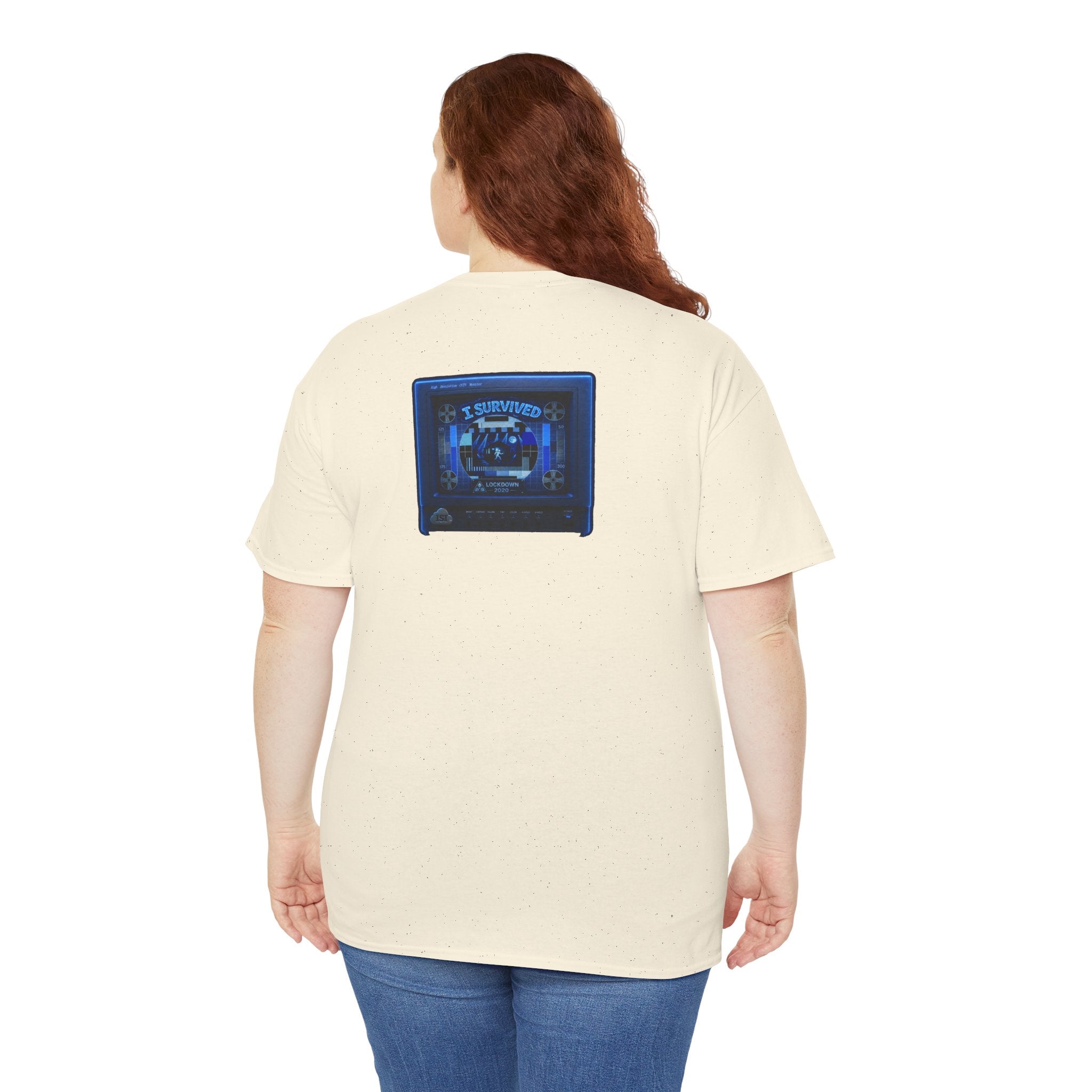 I Survived 2020 — "Please Stand By" Test Pattern Tee Lockdown Surveillance Edition Summer Exclusive Unisex Heavy Cotton Tee