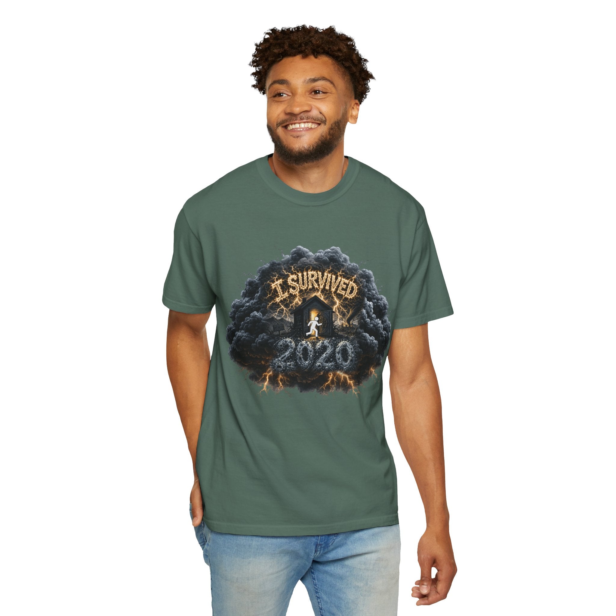I Survived 2020 — Director's Cut Original Design Teaser Tee | Season 1 Premiere Drop Unisex Garment-Dyed T-shirt