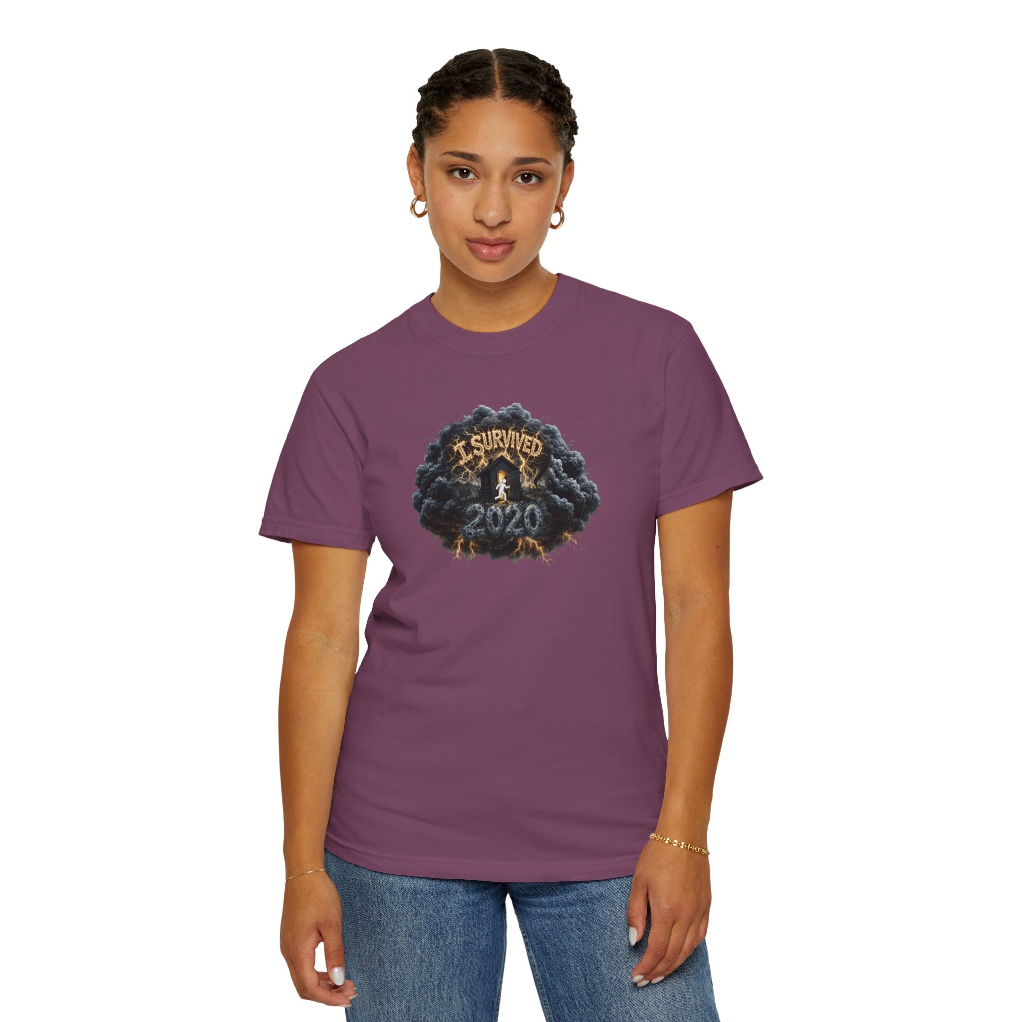 I Survived 2020 — Original PILOT Design: Director's Cut Unisex Garment-Dyed T-shirt