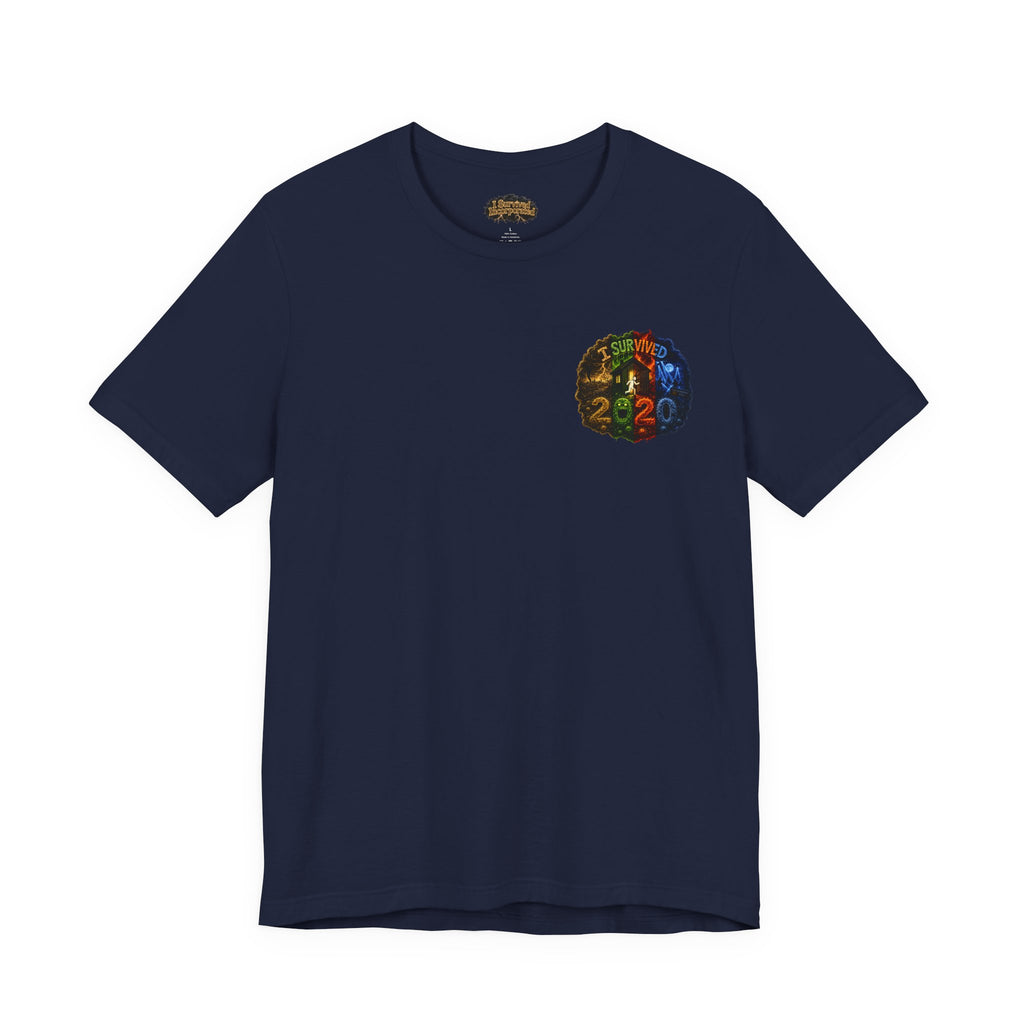 I Survived 2020 — "No Signal" Test Pattern Tee Alien Broadcast Finale Summer Premiere Unisex Jersey Short Sleeve Tee
