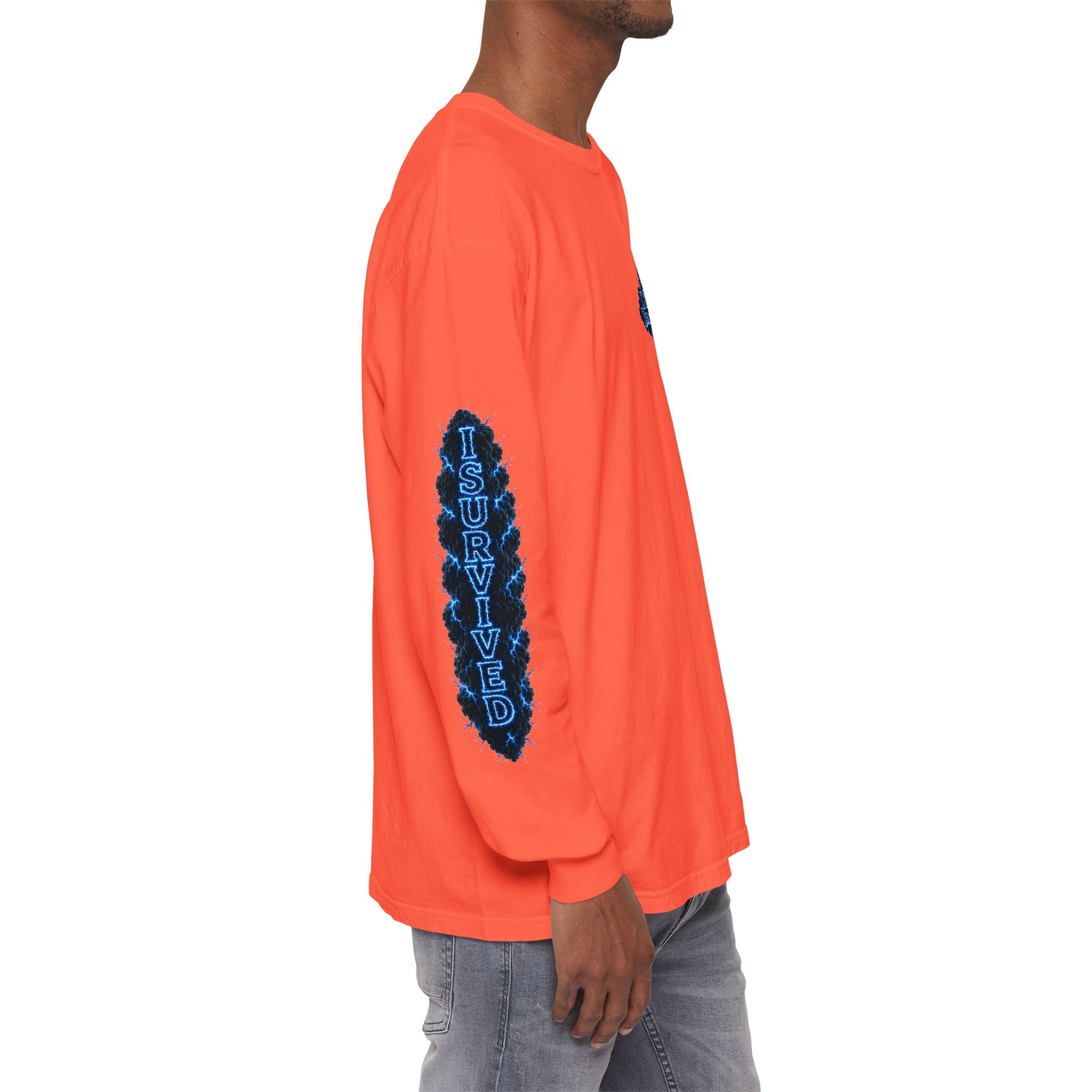 I Survived 2020 — "Please Stand By" Test Pattern Tee Lockdown Special Edition Summer Exclusive Unisex Garment-Dyed Long Sleeve T-Shirt