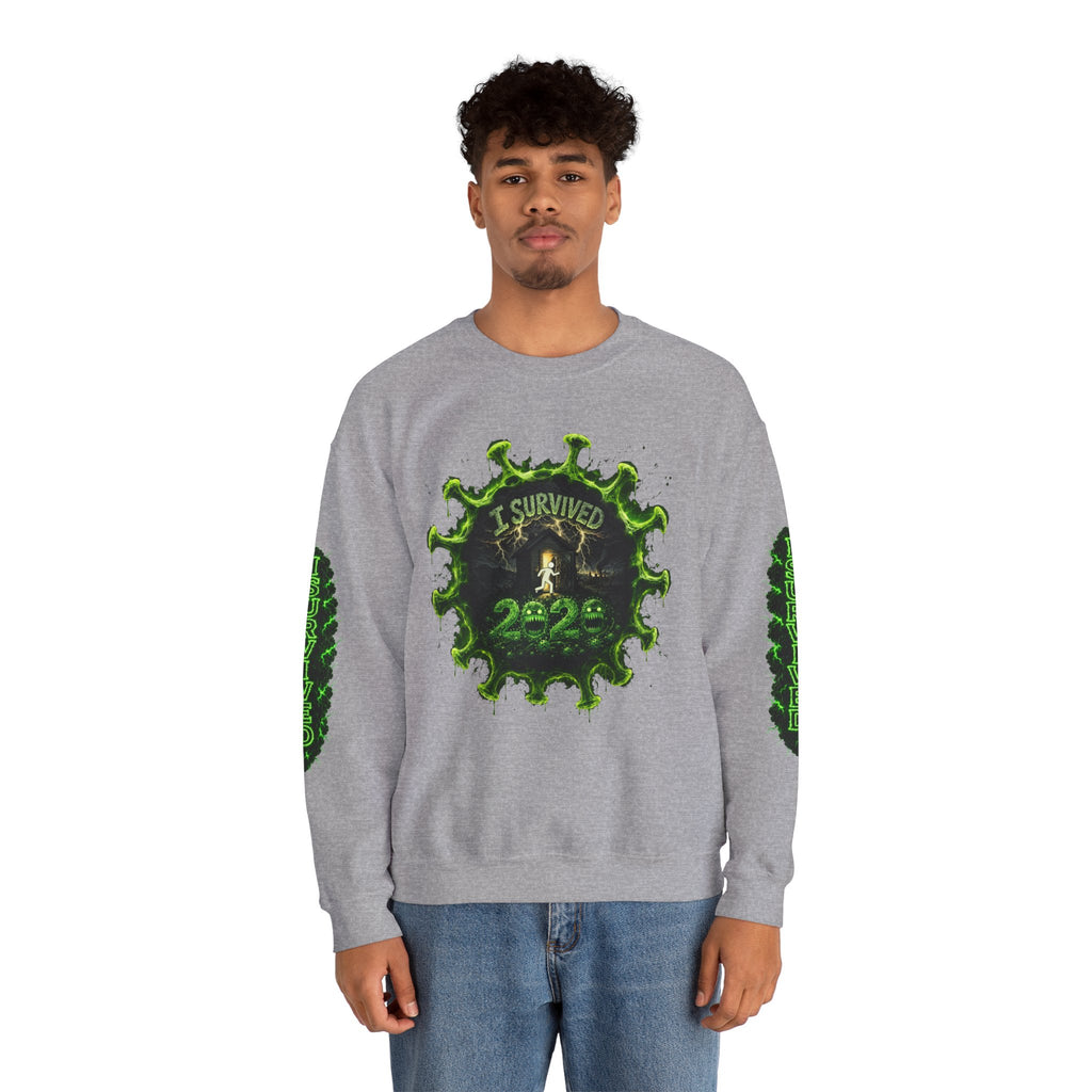 I Survived 2020 — Director's Cut S1:E3 "The Jab!" | Pandemic Edition Unisex Heavy Blend™ Crewneck Sweatshirt