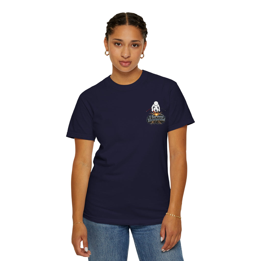I Survived 2020 — "Please Stand By" Test Pattern Tee Summer Premier Unisex Garment-Dyed T-shirt