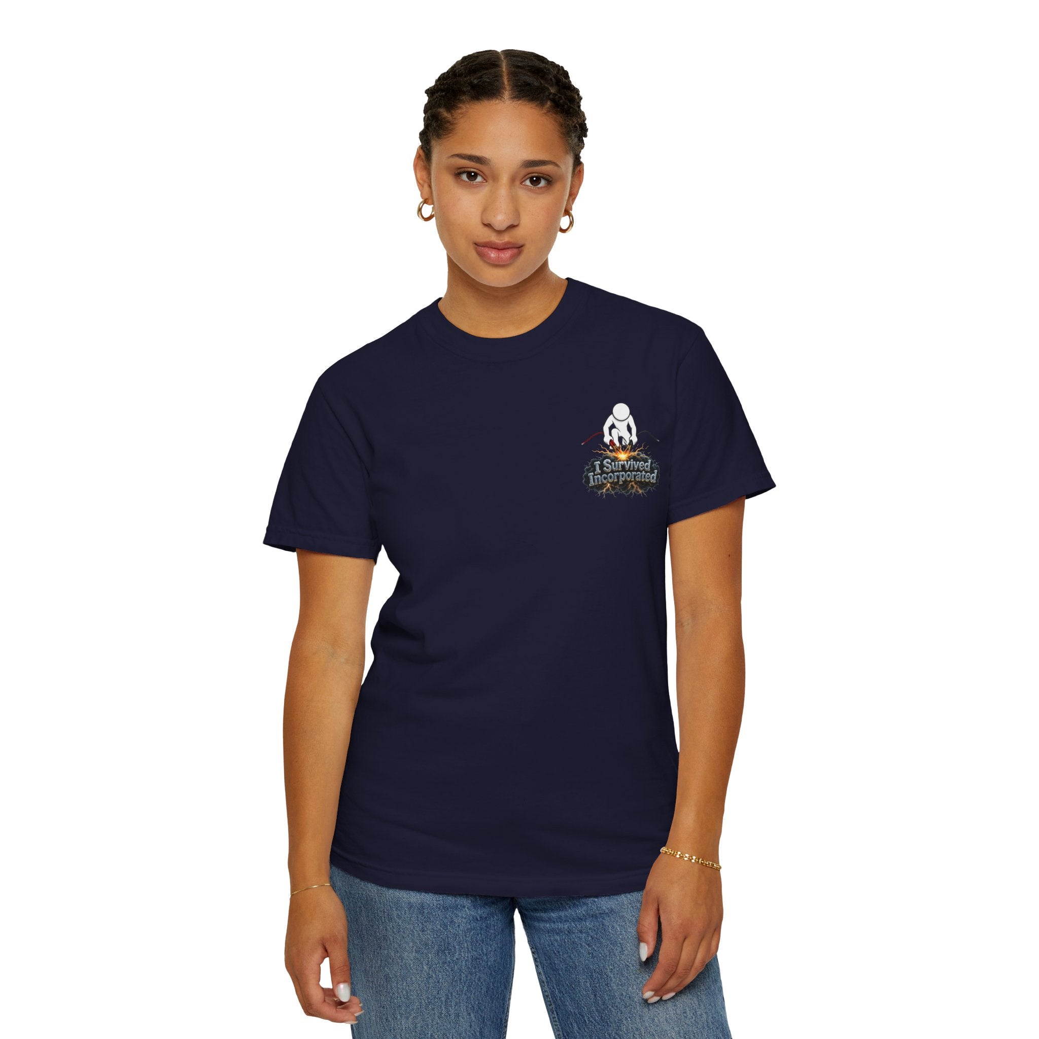 I Survived 2020 — "Please Stand By" Test Pattern Tee Summer Premier Unisex Garment-Dyed T-shirt