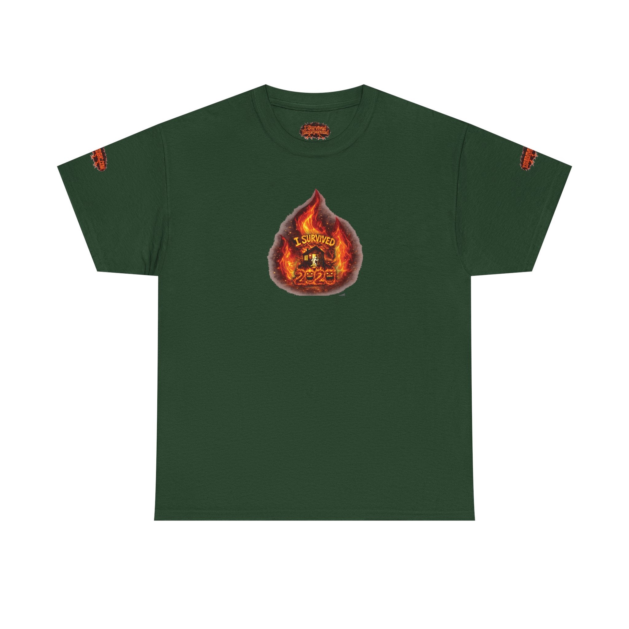 I Survived 2020 — WILDFIRES S2:E2: Director's Cut Special Edition "The Bobcat Fire" Memorial Unisex Heavy Cotton Tee
