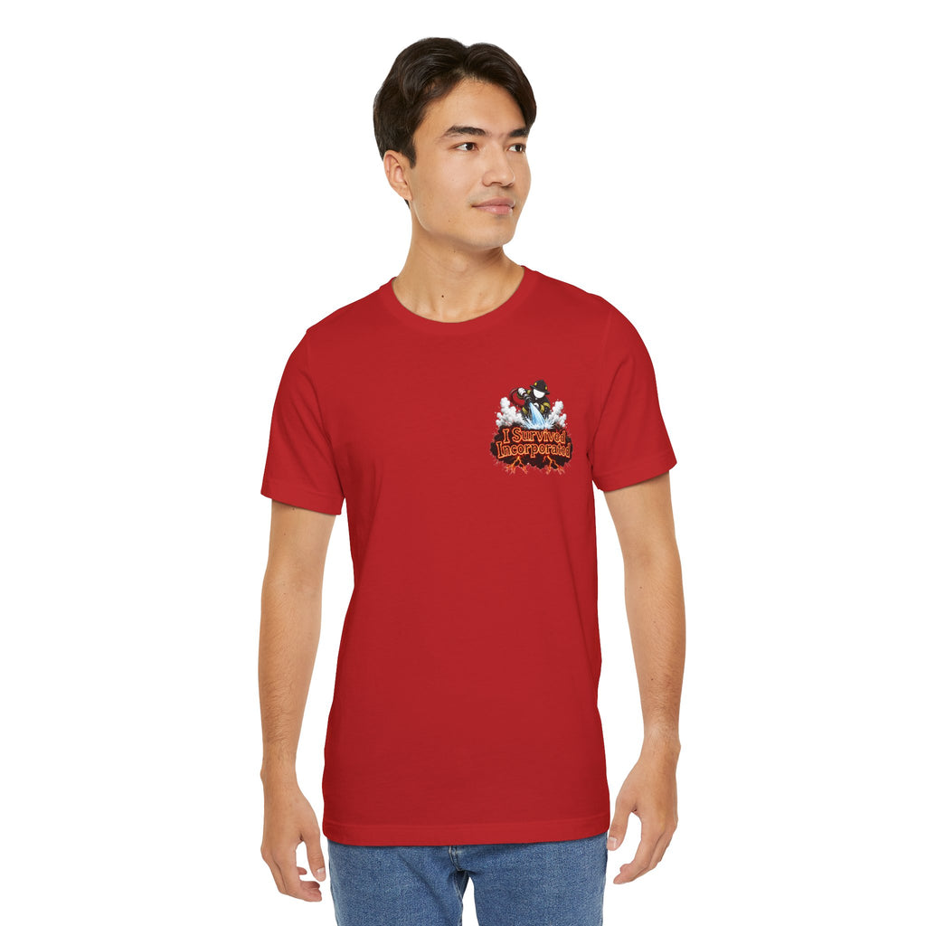 I Survived 2020 — "Please Stand By" Test Pattern Tee Wildfire Signal Edition Summer Premiere Unisex Jersey Short Sleeve Tee