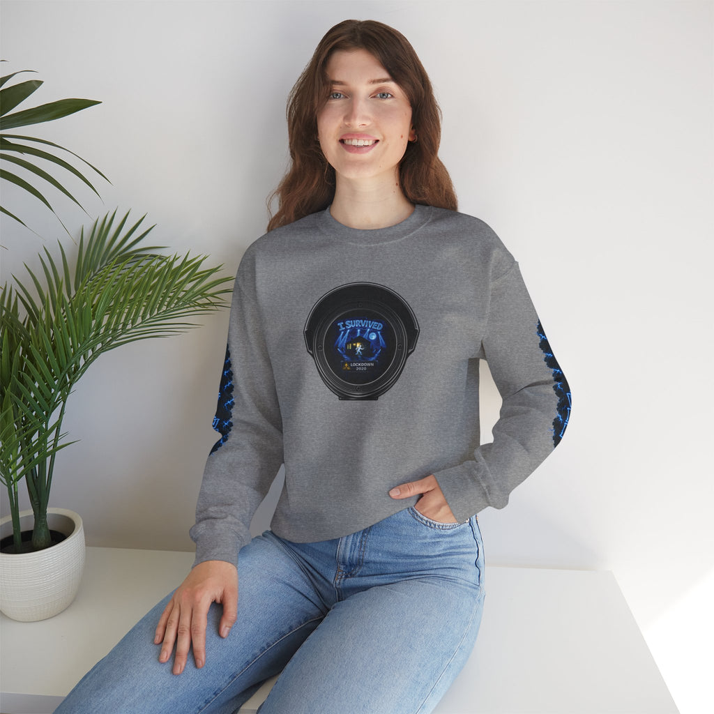 I Survived 2020 — LOCKDOWN S3:E4: Director's Cut "Working From Home" Unisex Heavy Blend™ Crewneck Sweatshirt