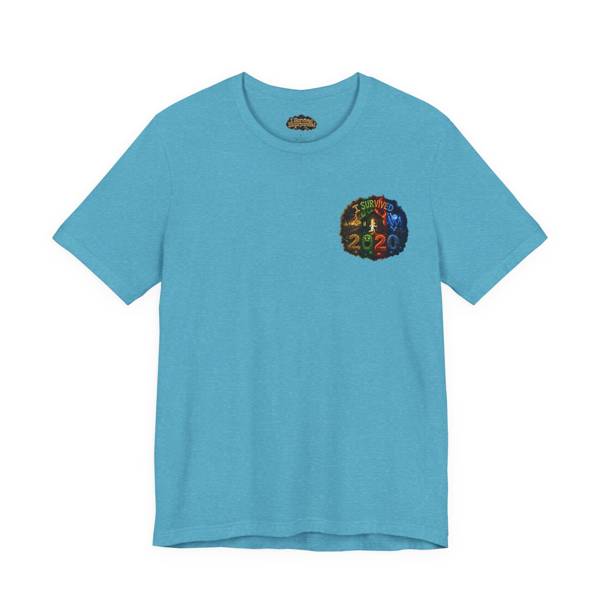 I Survived 2020 — "No Signal" Test Pattern Tee Alien Broadcast Finale Summer Premiere Unisex Jersey Short Sleeve Tee
