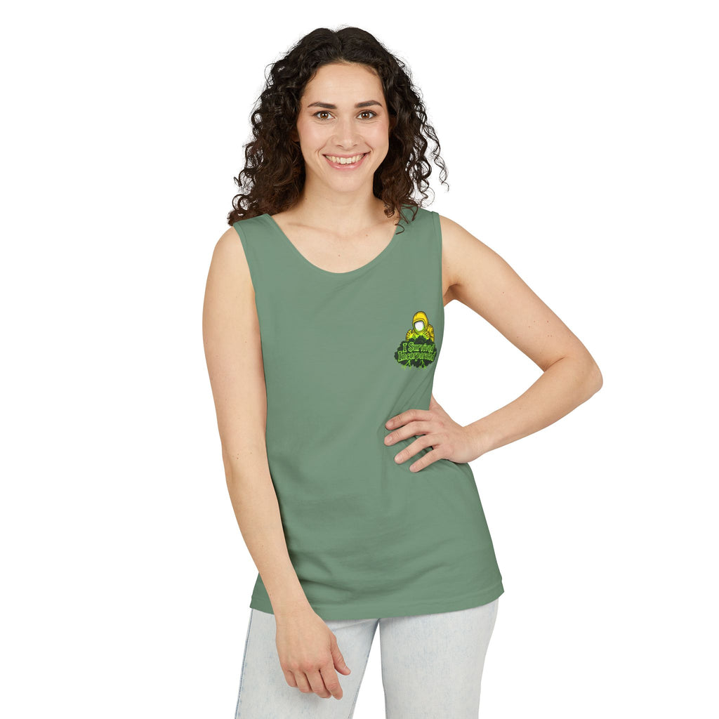 I Survived 2020 — "Please Stand By" Test Pattern Toxic Signal Tee Summer Premiere Unisex Garment-Dyed Tank Top